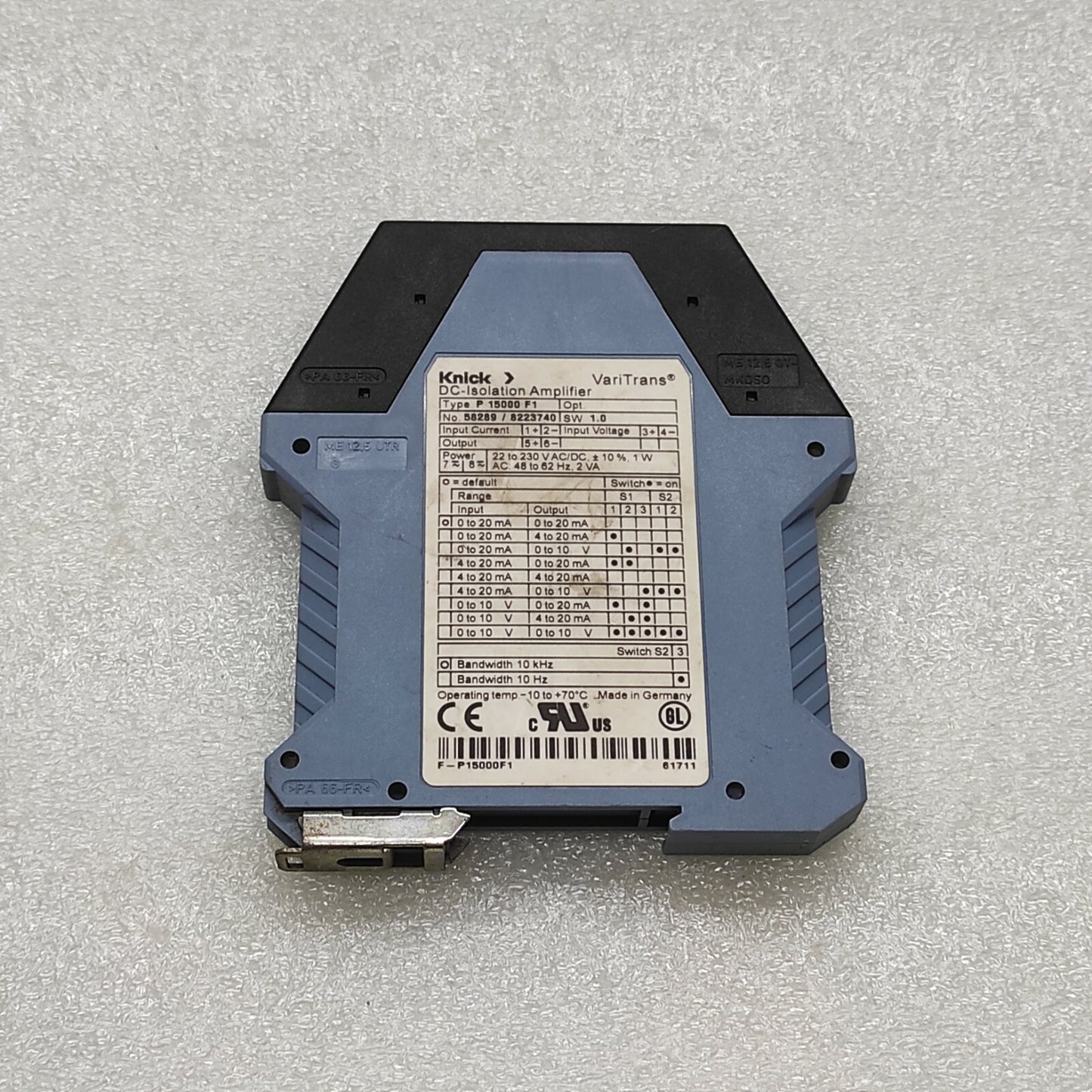 KNICK P 15000 F1 DC-ISOLATER AMPLIFIER 58289-8223740