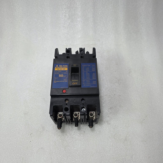 MITSUBISHI NF100-SS NO FUSE BREAKER 50A 3 POLE 660V MCCB INDUSTRIAL CIRCUIT BREA