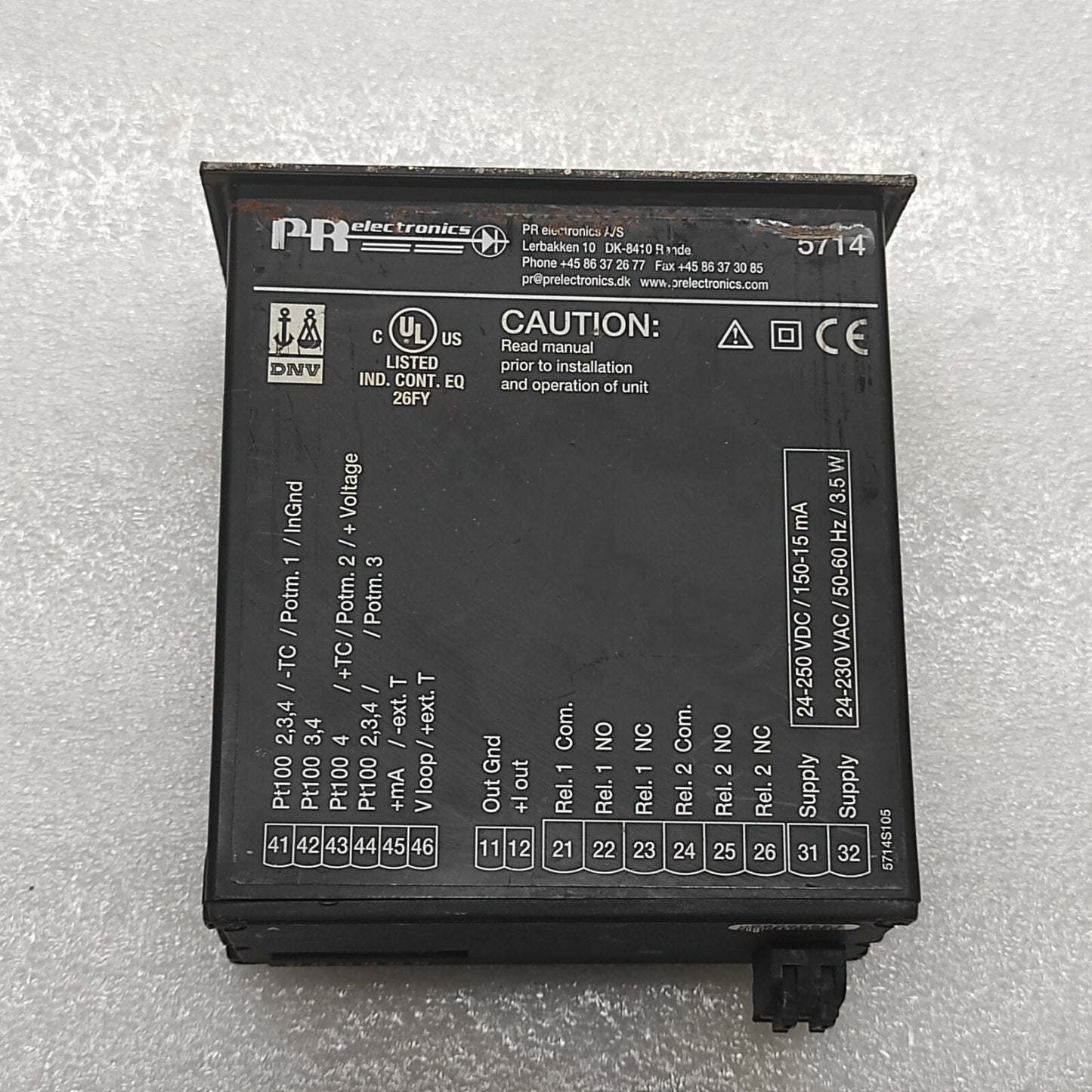 PR ELECTRONICS 5714 PROGRAMMABLE LED INDICATOR 5714A
