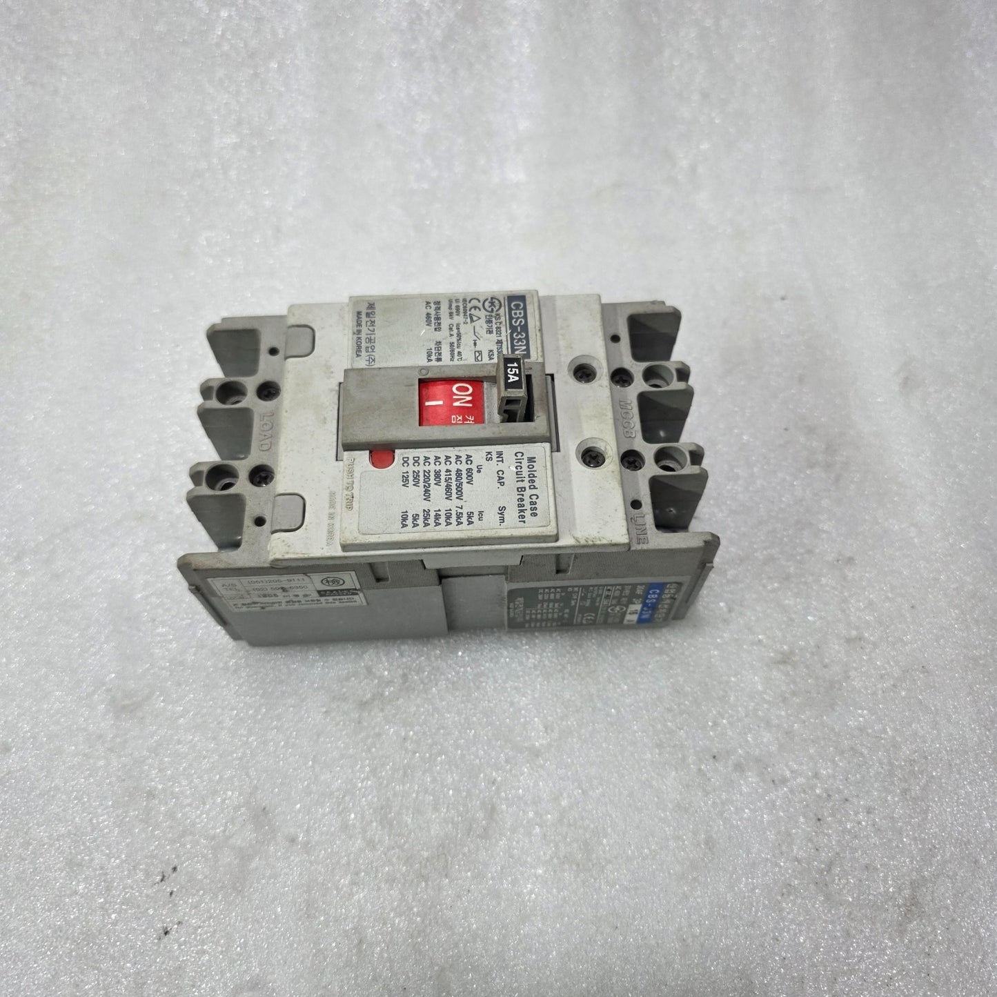 CBS-33N 15A MOLDED CASE CIRCUIT BREAKER 3 POLE MCCB | 690V UI | 10KA @ 460V