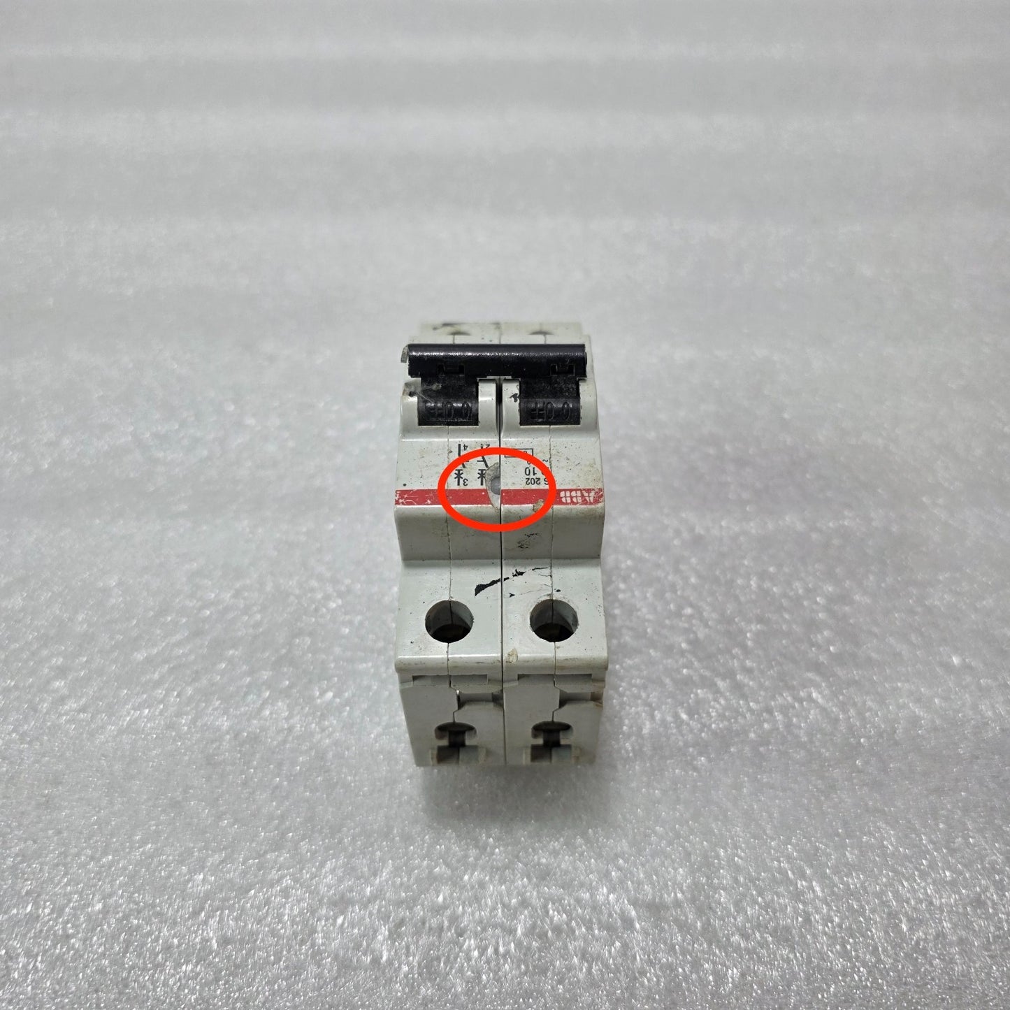 ABB S202 D10 2 POLE 10A MCB CIRCUIT BREAKER 400V 6KA MINOR DAMAGE
