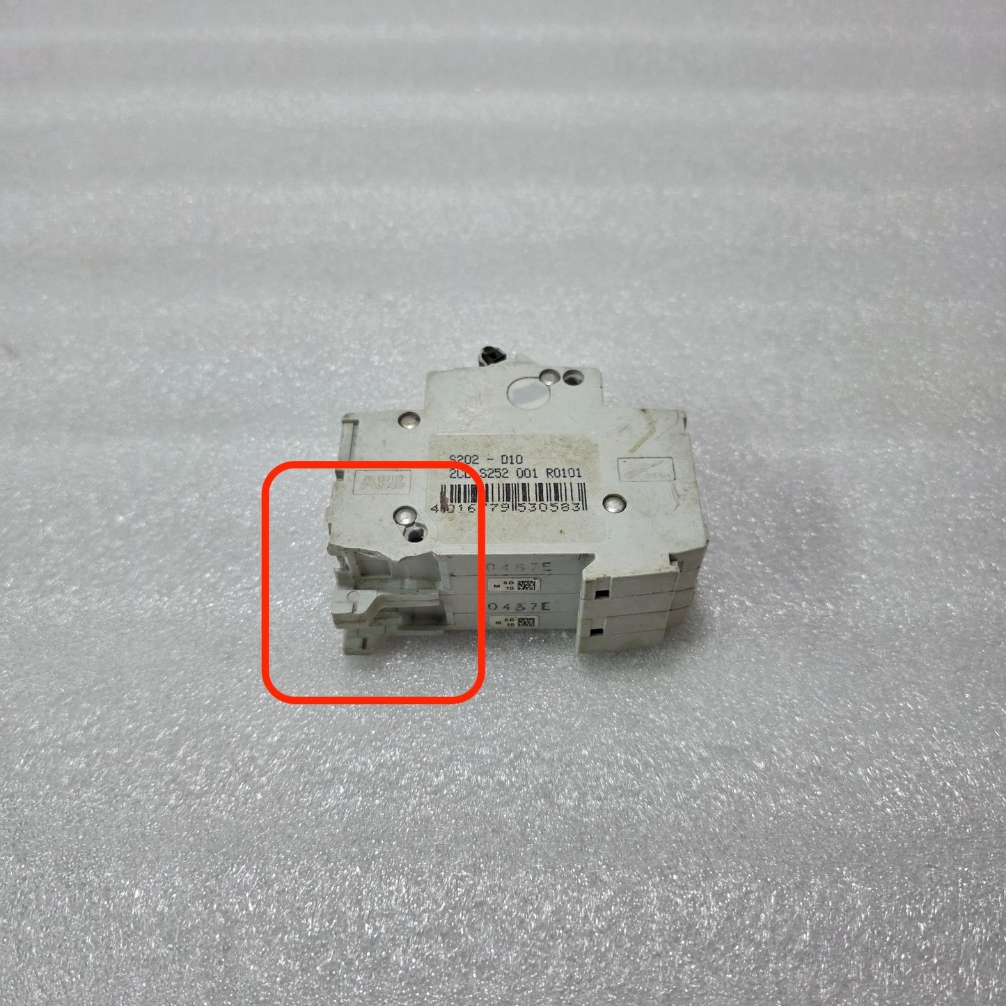 ABB S202 D10 2 POLE 10A MCB CIRCUIT BREAKER 400V 6KA MINOR DAMAGE