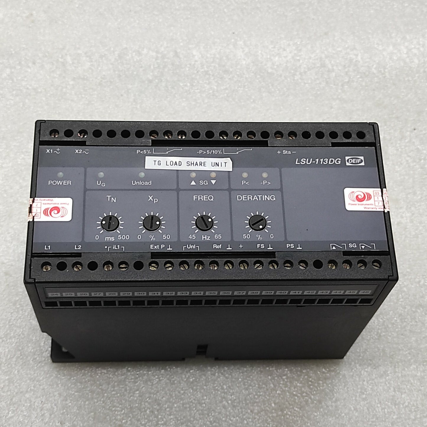 DEIF LSU-113DG LOAD SHARING UNIT 100020950.120 110V