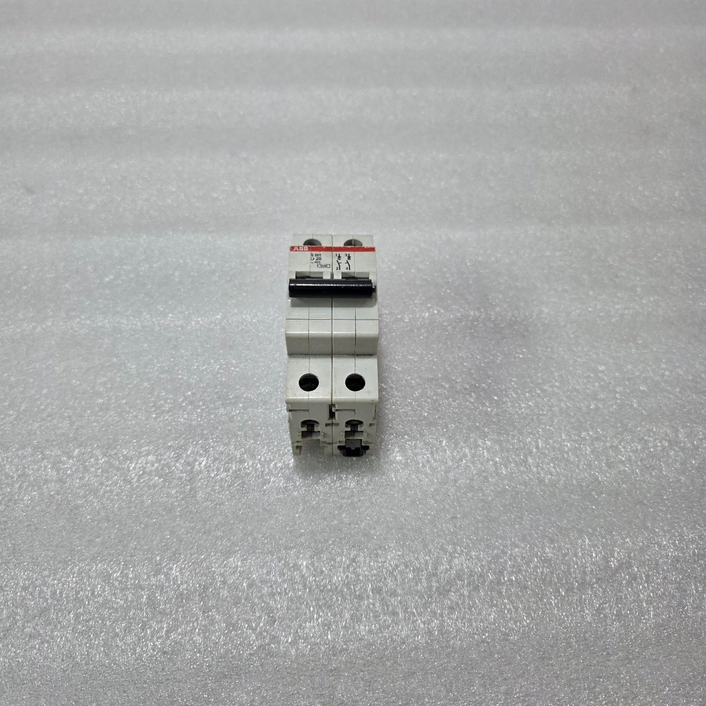 ABB S202 D20 2 POLE MCB 20A CIRCUIT BREAKER 400V 10KA