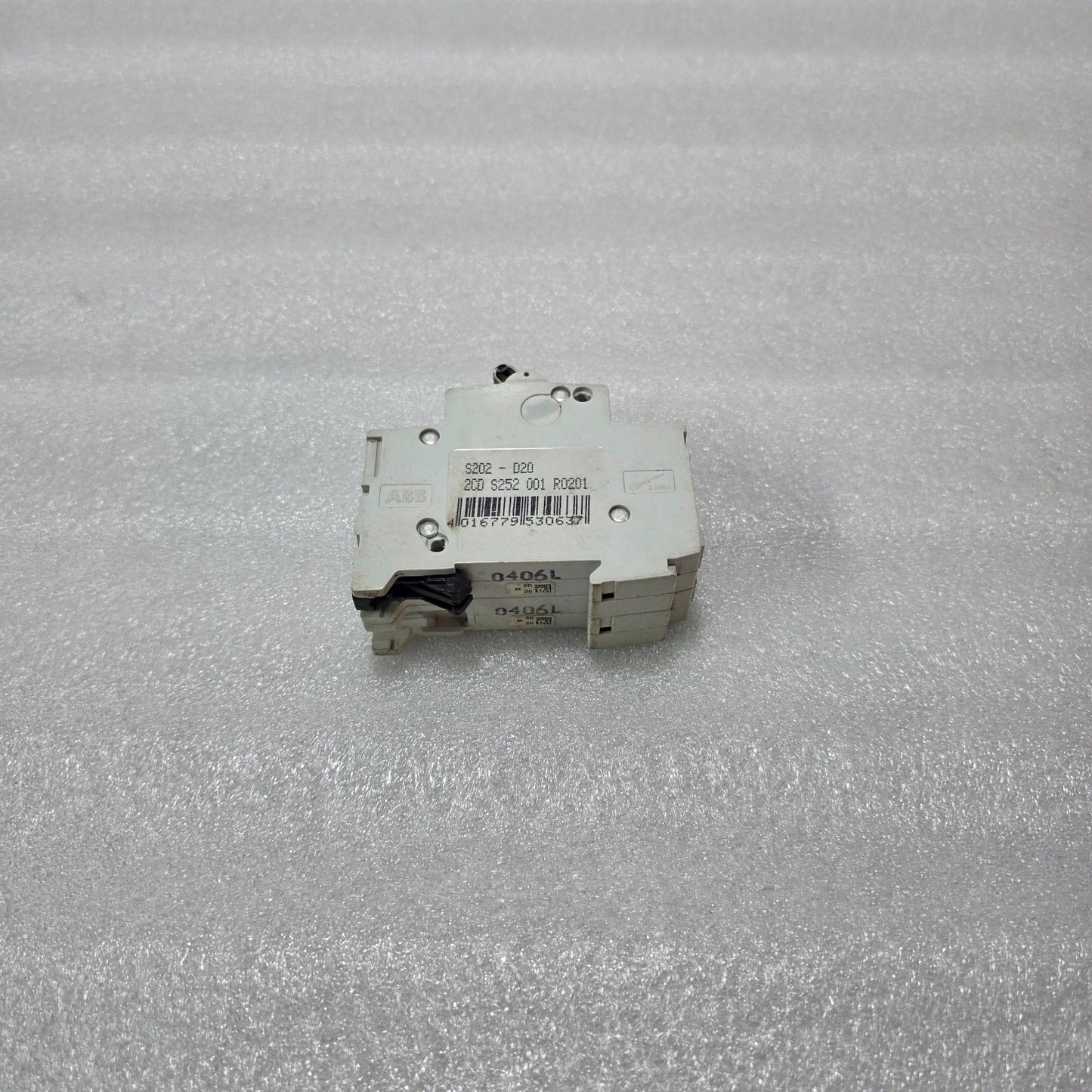 ABB S202 D20 2 POLE MCB 20A CIRCUIT BREAKER 400V 10KA