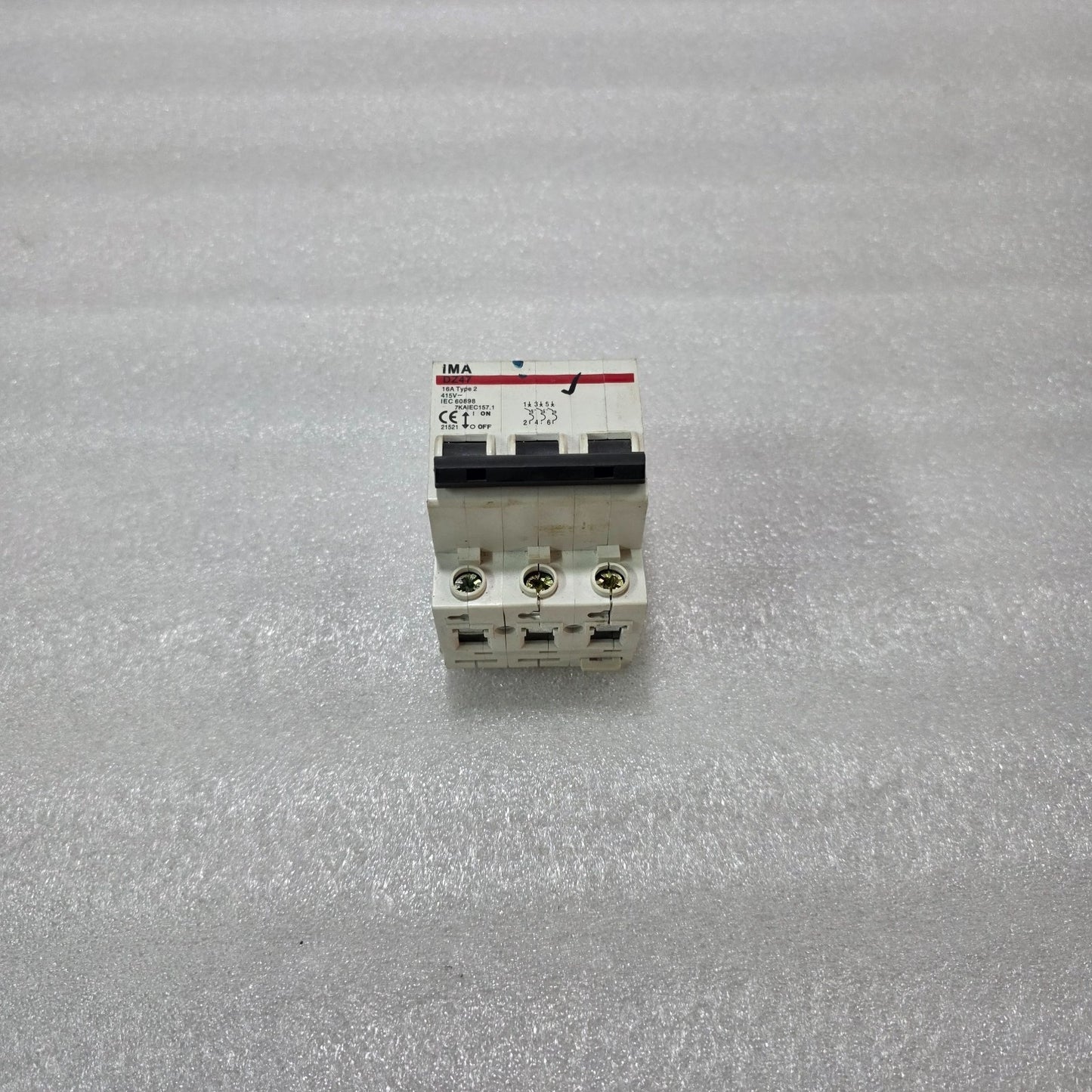 IMA DZ47 16A TYPE 2 3 POLE MINIATURE CIRCUIT BREAKER MCB 415V 7KA