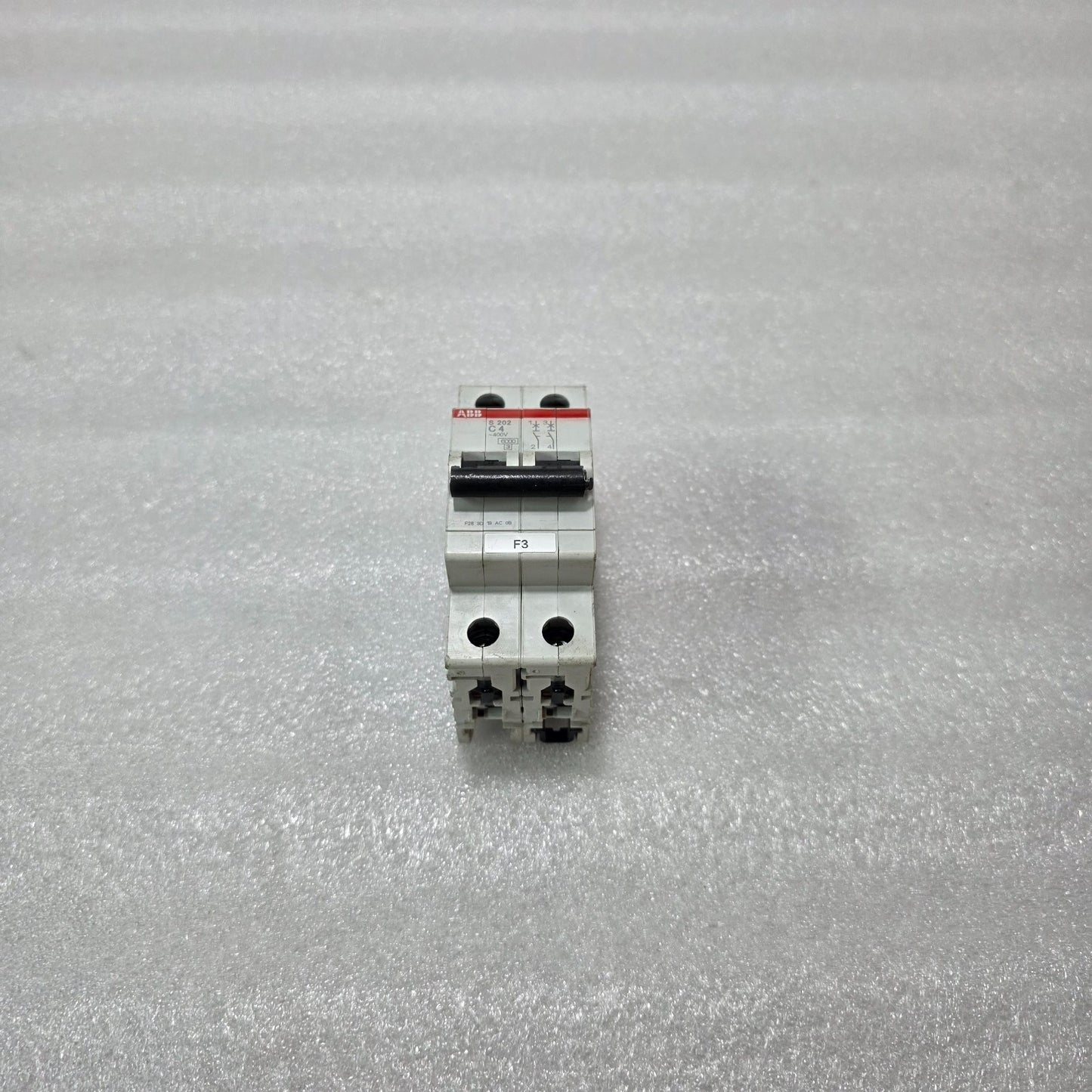 ABB S202 C4 2 POLE 4A MCB CIRCUIT BREAKER 400V 6KA