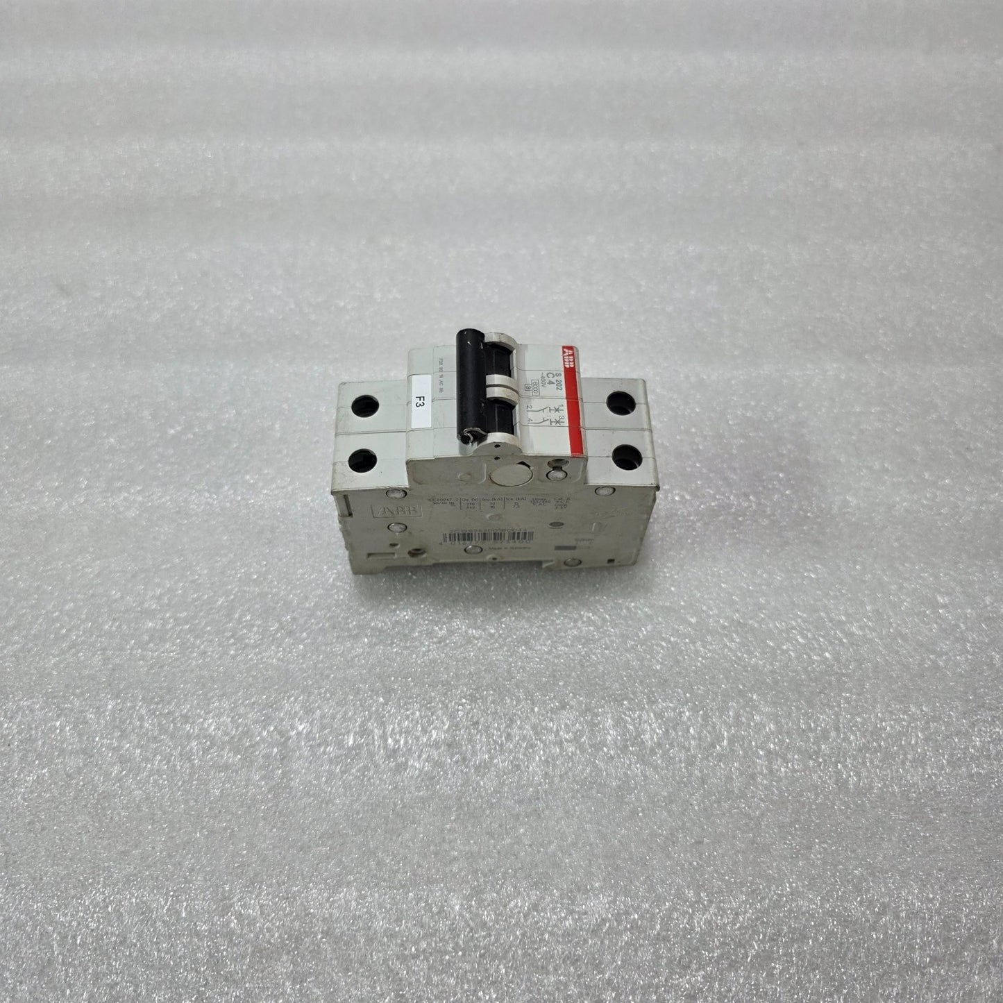 ABB S202 C4 2 POLE 4A MCB CIRCUIT BREAKER 400V 6KA