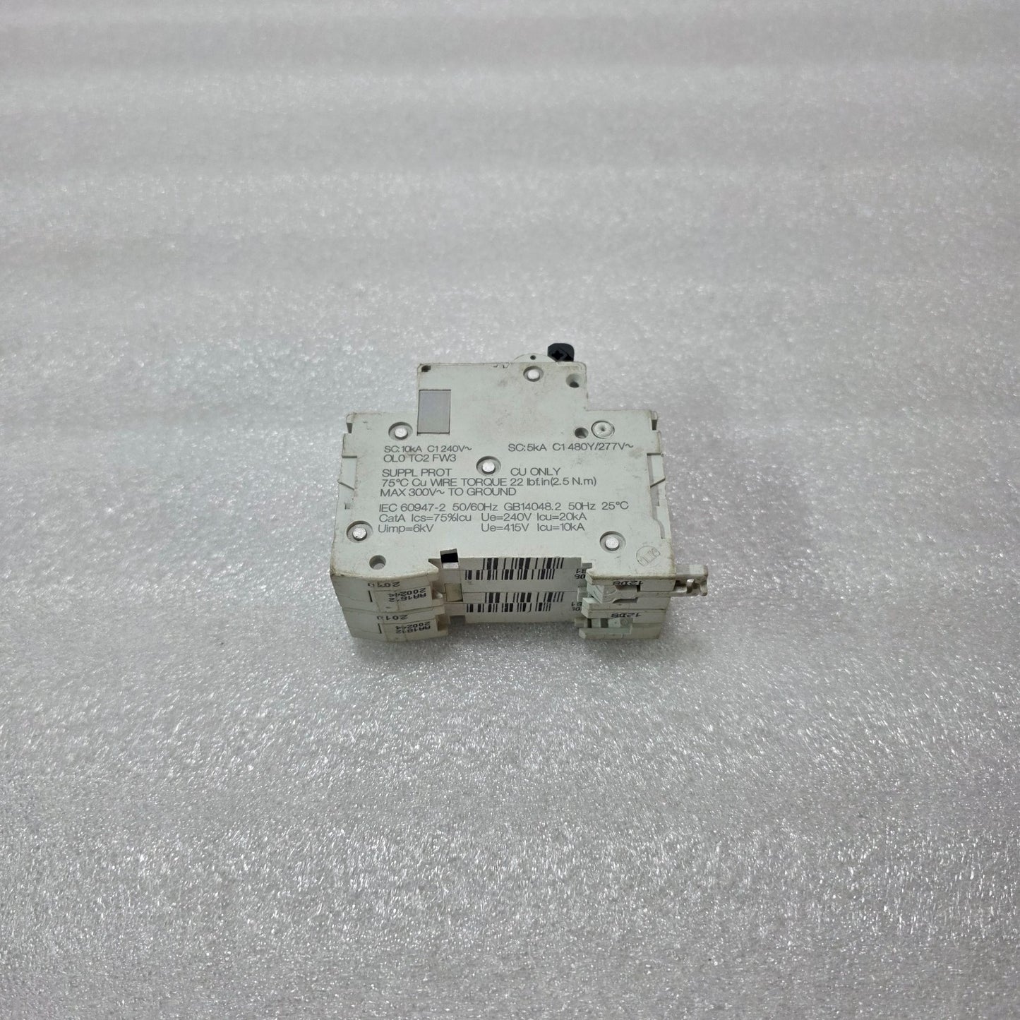 S ELECTRIC MULTI 9 C60 D2A 2 POLE MINIATURE CIRCUIT BREAKER MCB 2A 480Y/277V