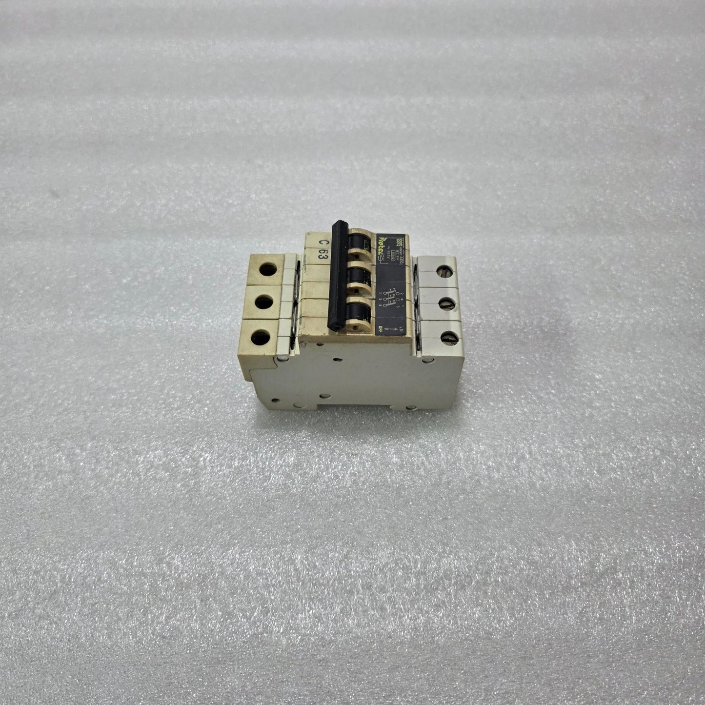 S&S PROTEC25 C63 3 POLE MCB 63A 415V IEC 898 MINIATURE CIRCUIT BREAKER