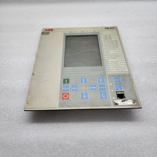 ABB REL670 HMI-IED670 FRONT DISPLAY PANEL 1MRK000008-LBR02