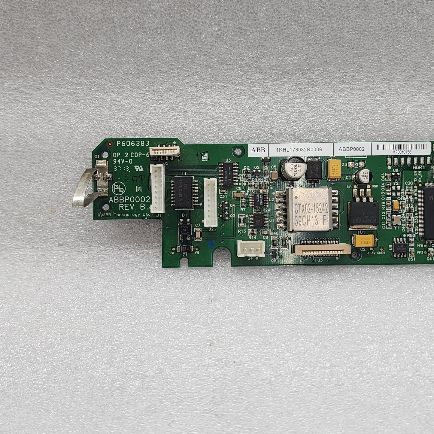 ABB ABBP0002 CONTROL BOARD 1KHL178032R0006