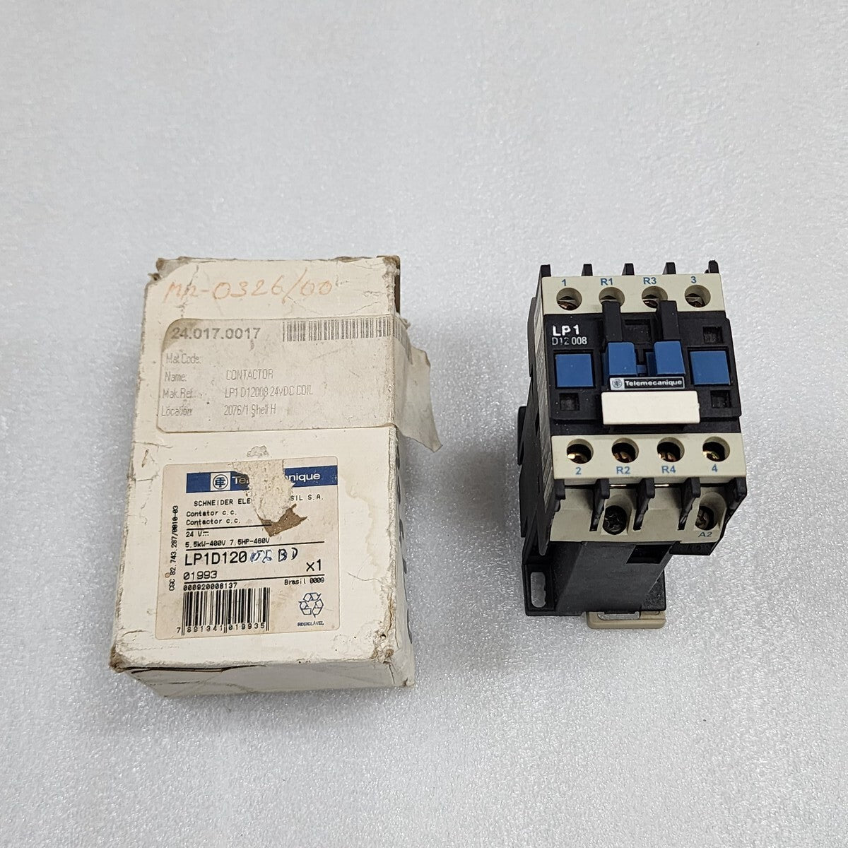 TELEMECANIQUE LP1 D12 008 MAGNETIC CONTACTOR 25A 24V
