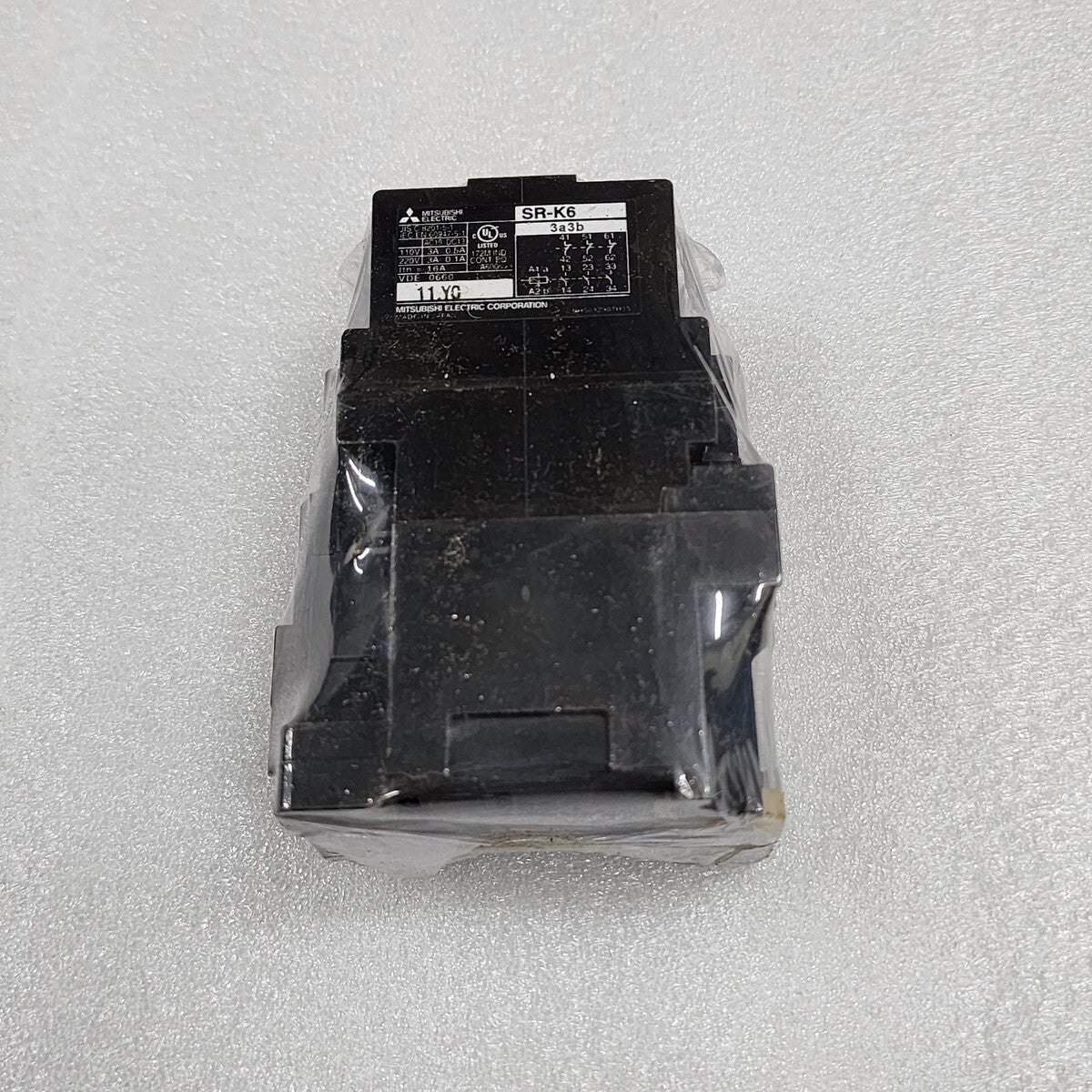 MITSUBISHI ELECTRIC SR-K6 3a3b CONTACTOR COIL VOLTAGE 380-440VAC
