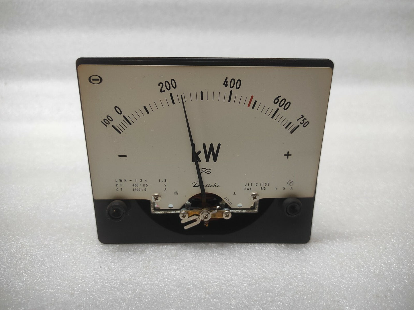 DAIICHI LWK-12N KILOWATT METER PT 460/115V CT 1200/5A