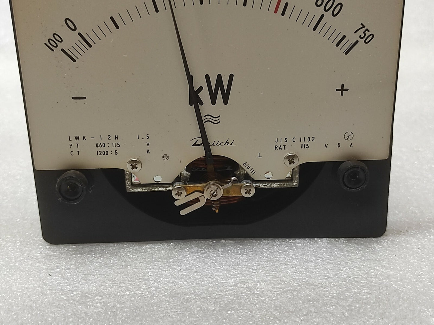 DAIICHI LWK-12N KILOWATT METER PT 460/115V CT 1200/5A
