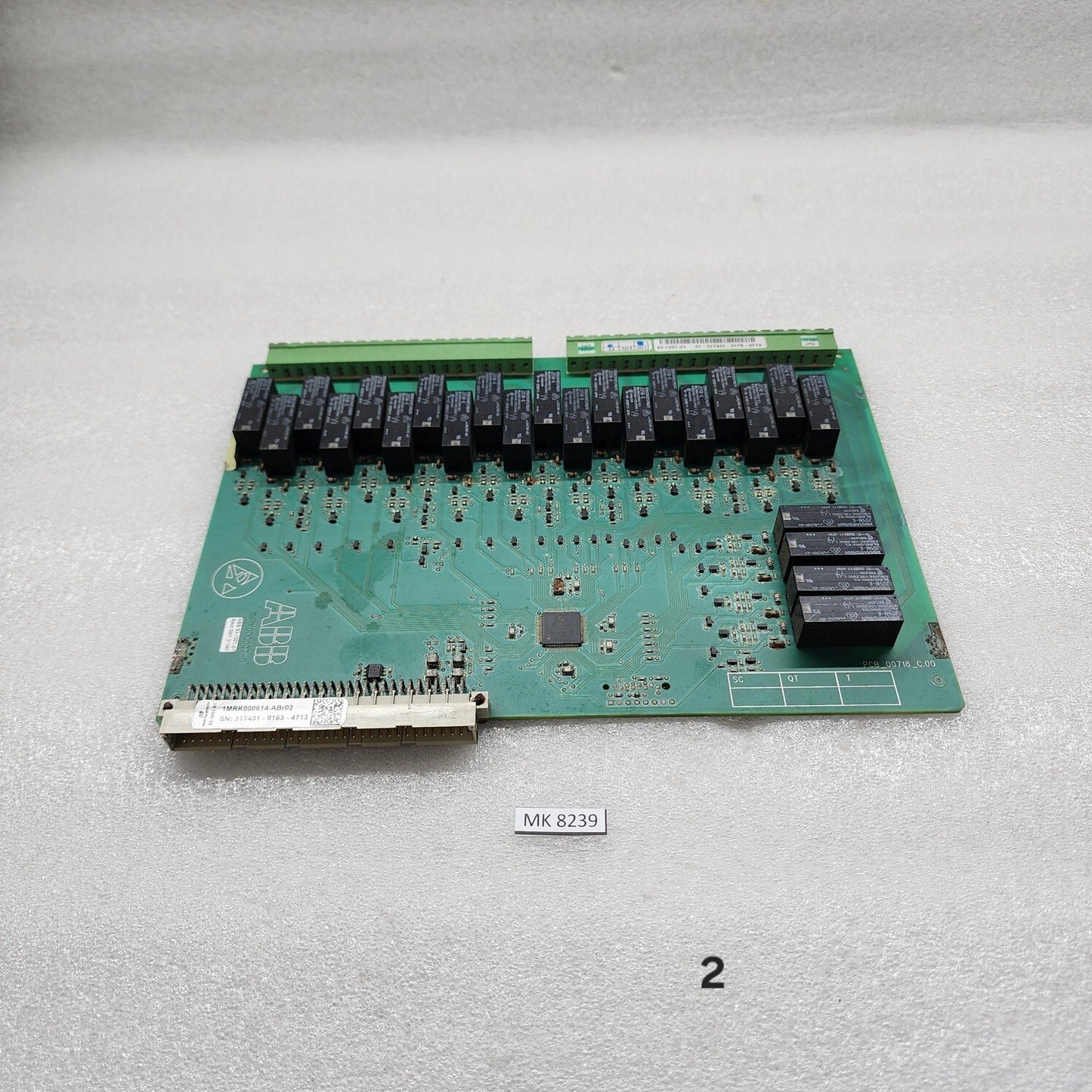 ABB 1MRK000614-ABR02 CONTROL BOARD 1MRK000007-6