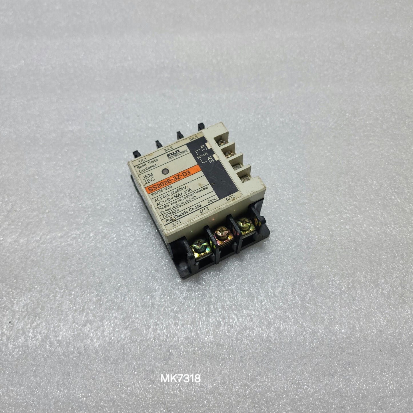 FUJI ELECTRIC SS202E-3Z-D3 SOLID STATE CONTACTORS 20A 240V