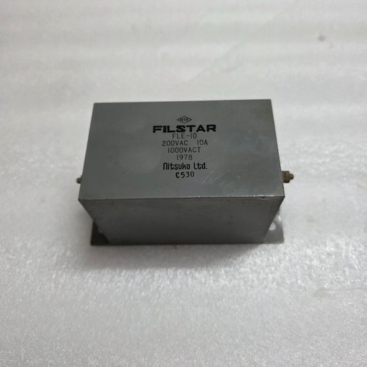 NITSUKO FLE-10 FILSTAR EMI/RFI POWER LINE FILTER 200VAC 10A