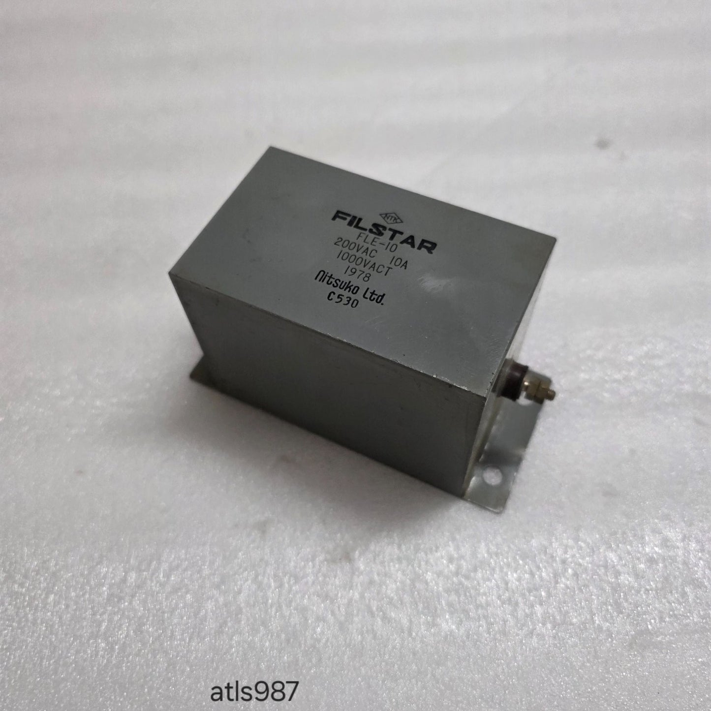NITSUKO FLE-10 FILSTAR EMI/RFI POWER LINE FILTER 200VAC 10A