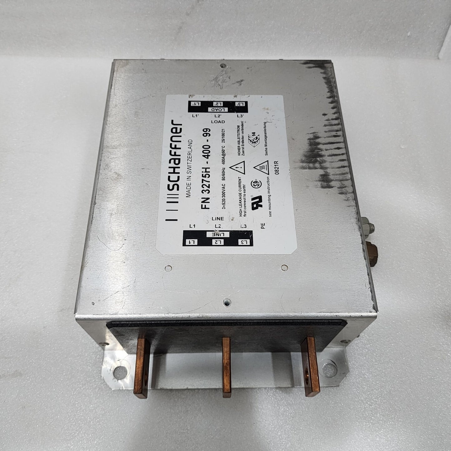 SCHAFFNER FN3275H-400-99 EMC EMI LINE FILTER