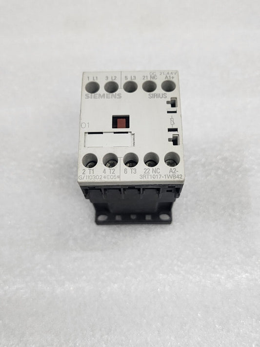 SIEMENS 3RT1017-1WB42 MAGNETIC CONTACT 5.5KW 400-690V