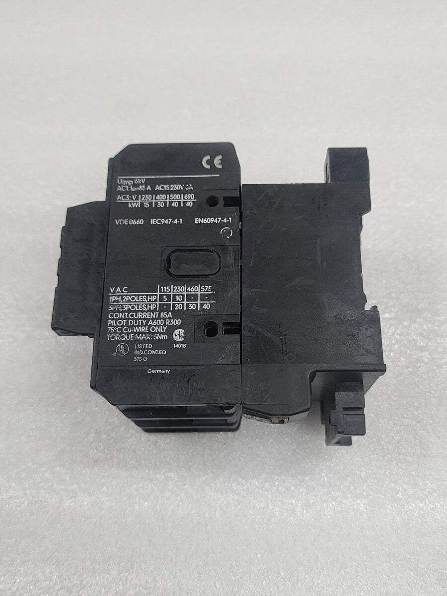 FANAL DSL63-11 CONTACTOR 85A COIL VOLTAGE 220-230V