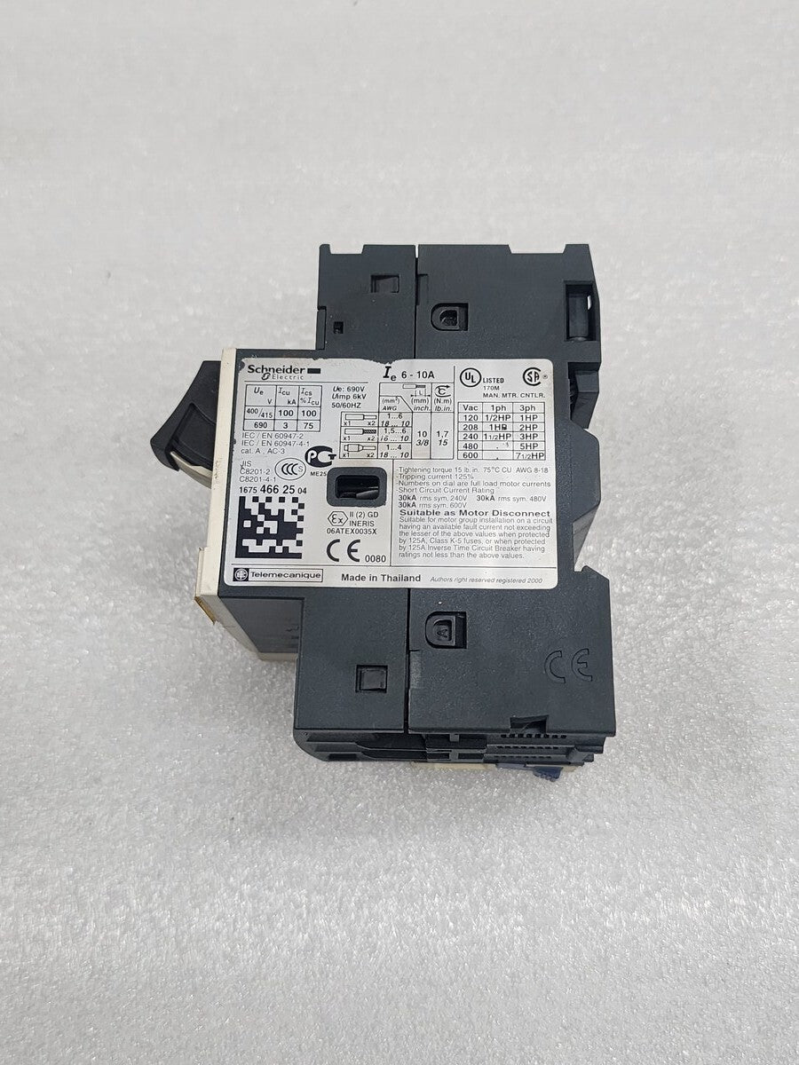 GV2ME14 MOTOR CIRCUIT BREAKER 6-10A