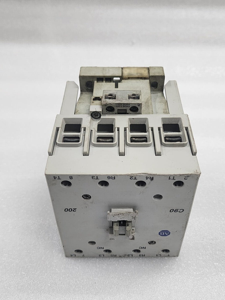 ALLEN BRADLEY CAT 100-C90-200 SER A MAGNETIC CONTACTOR COIL VOLTAGE 110-120V
