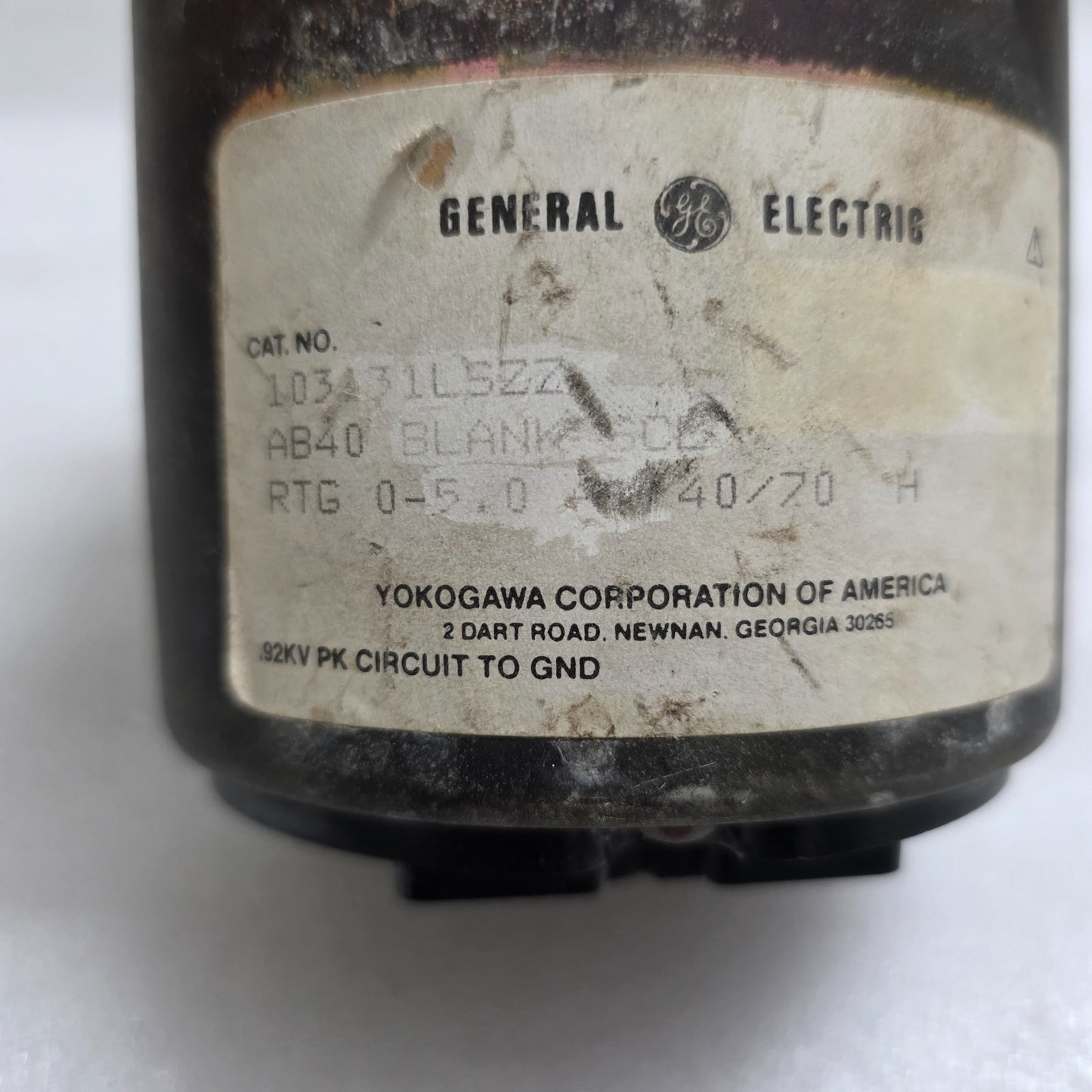 GENERAL ELECTRIC (GE) / YOKOGAWA 103431LSZZ ANALOG AC VOLTMETER (PANEL METER) AB