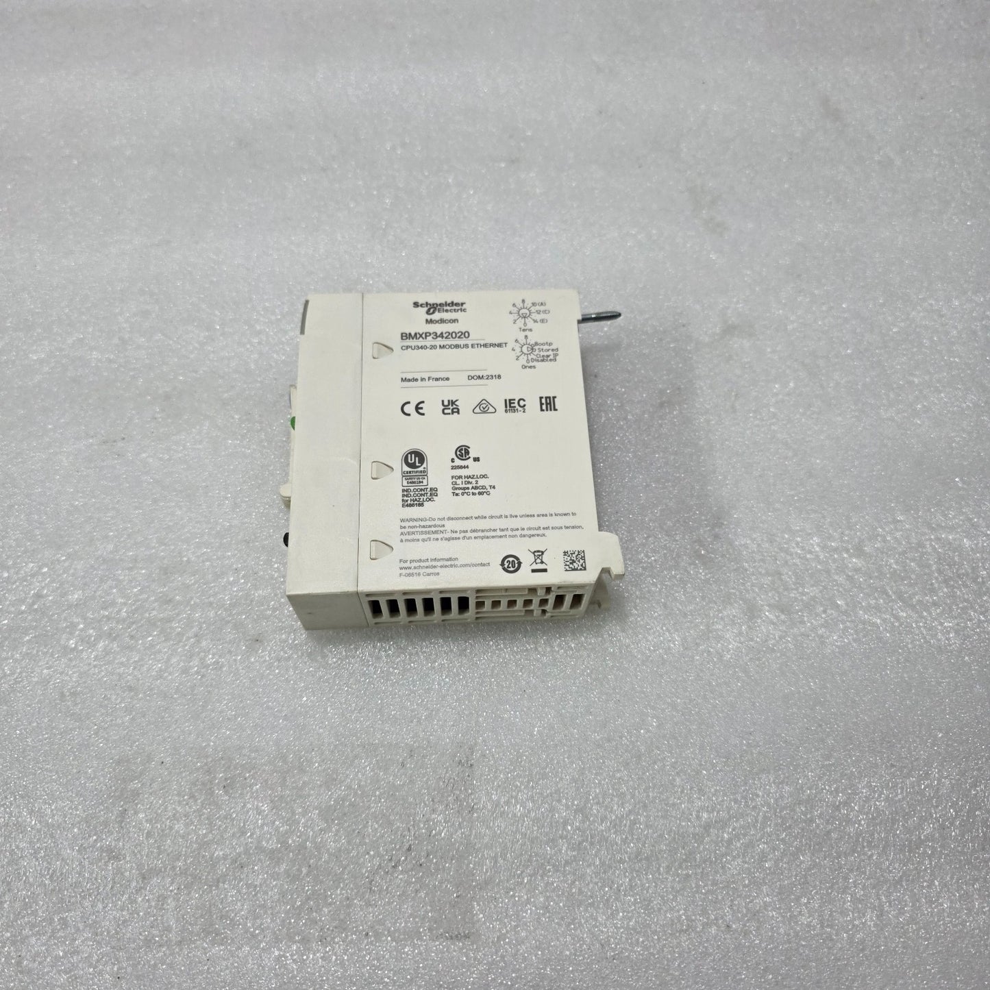 S ELECTRIC MODICON BMXP342020 PLC CPU 340-20 PROCESSOR MODULE
