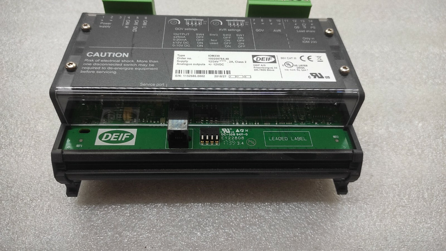 DEIF IOM230 MODULE 12/24VDC
