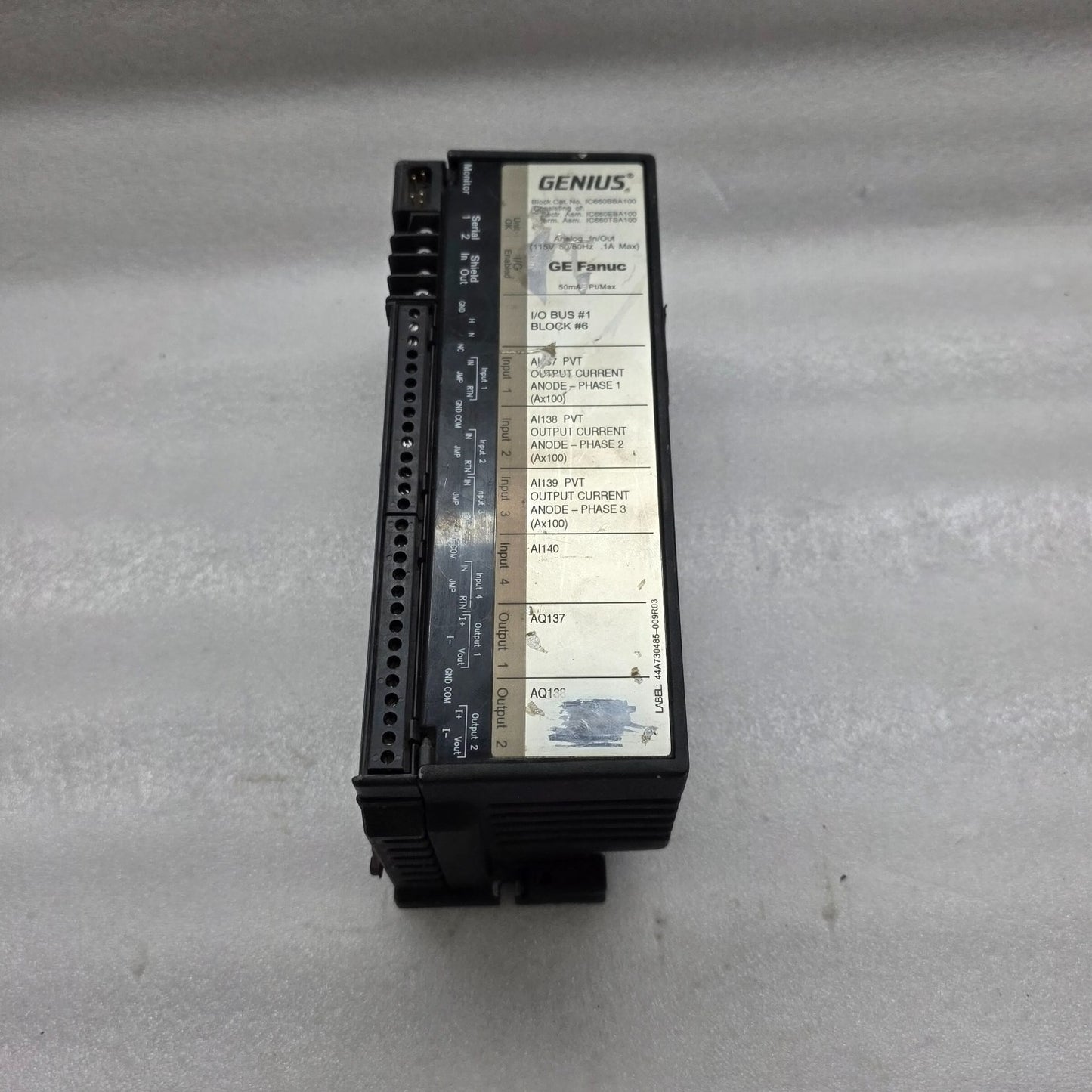 GE FANUC IC660BBA100 ANALOGUE MODULE 115V ORIGINAL PART