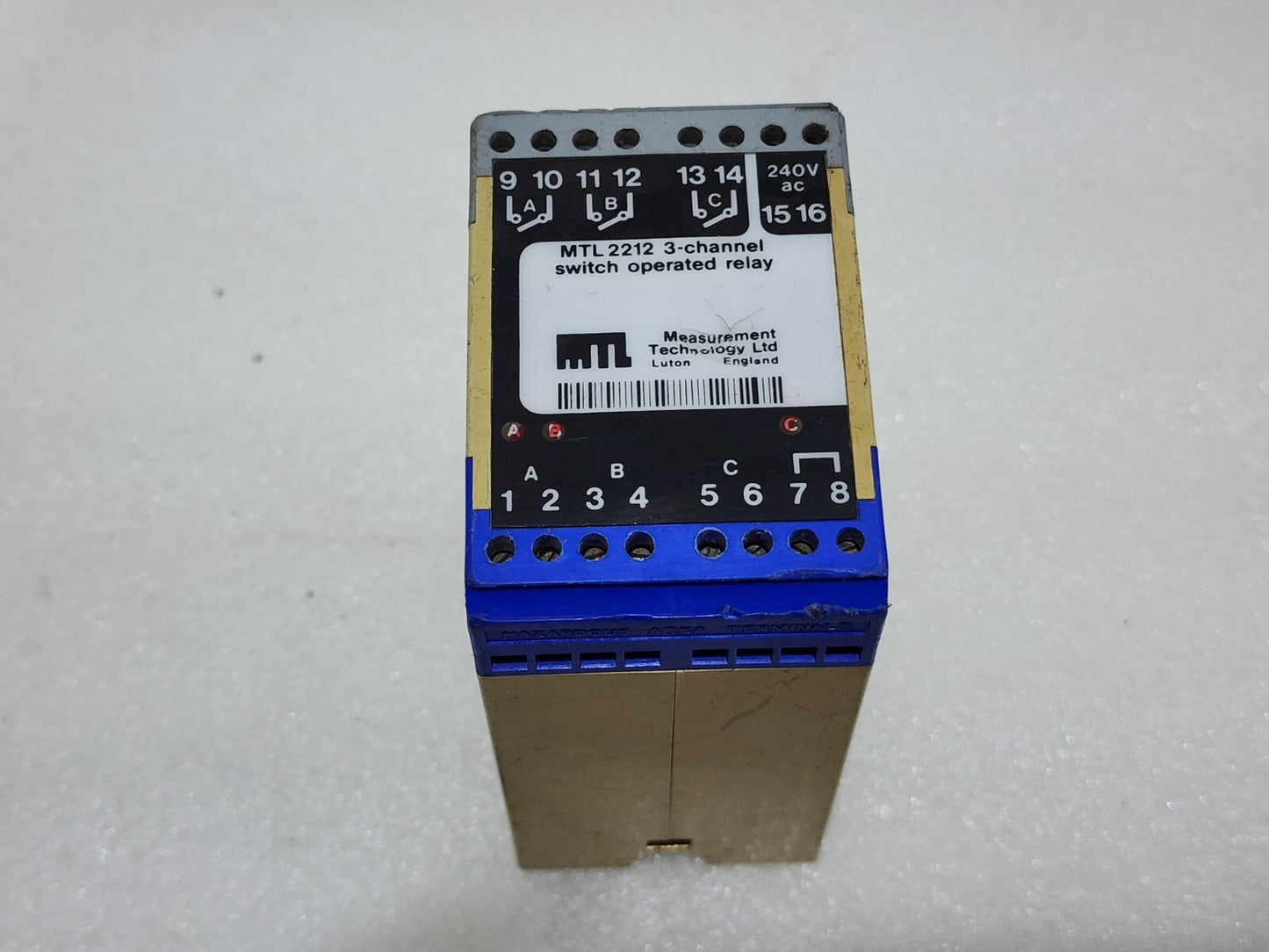 MEASUREMENT TECHNOLOGY MTL2212 3-CH SWITCH OPERATED RELAY 240V