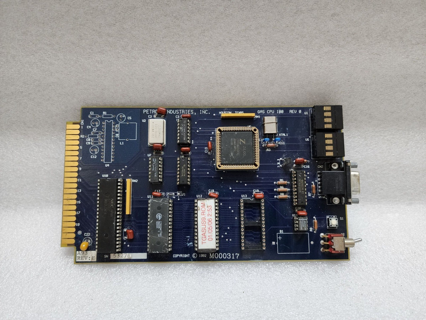 PETRO INDUSTRIES GAS CPU 180 PCB M000317 A93