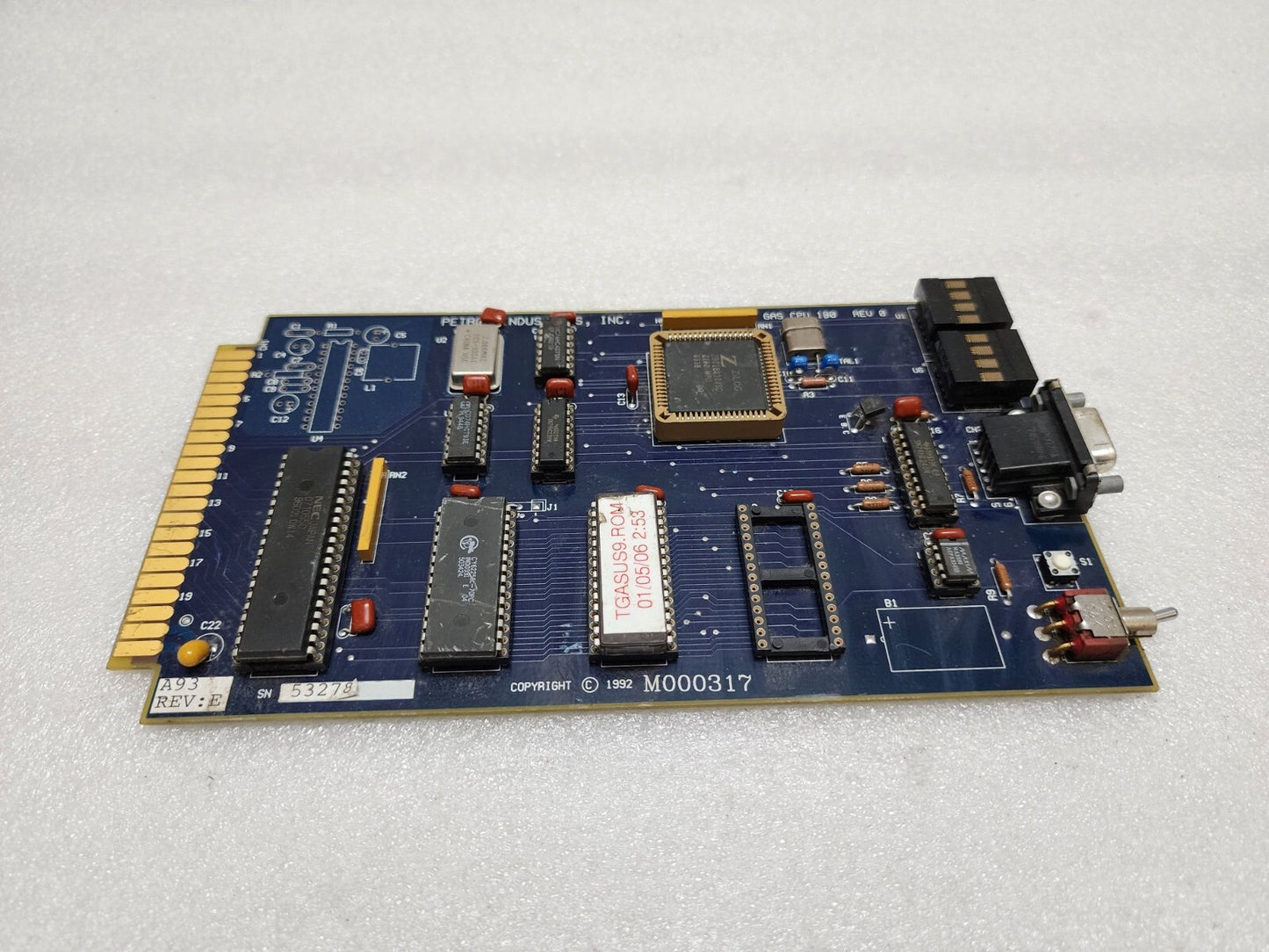 PETRO INDUSTRIES GAS CPU 180 PCB M000317 A93