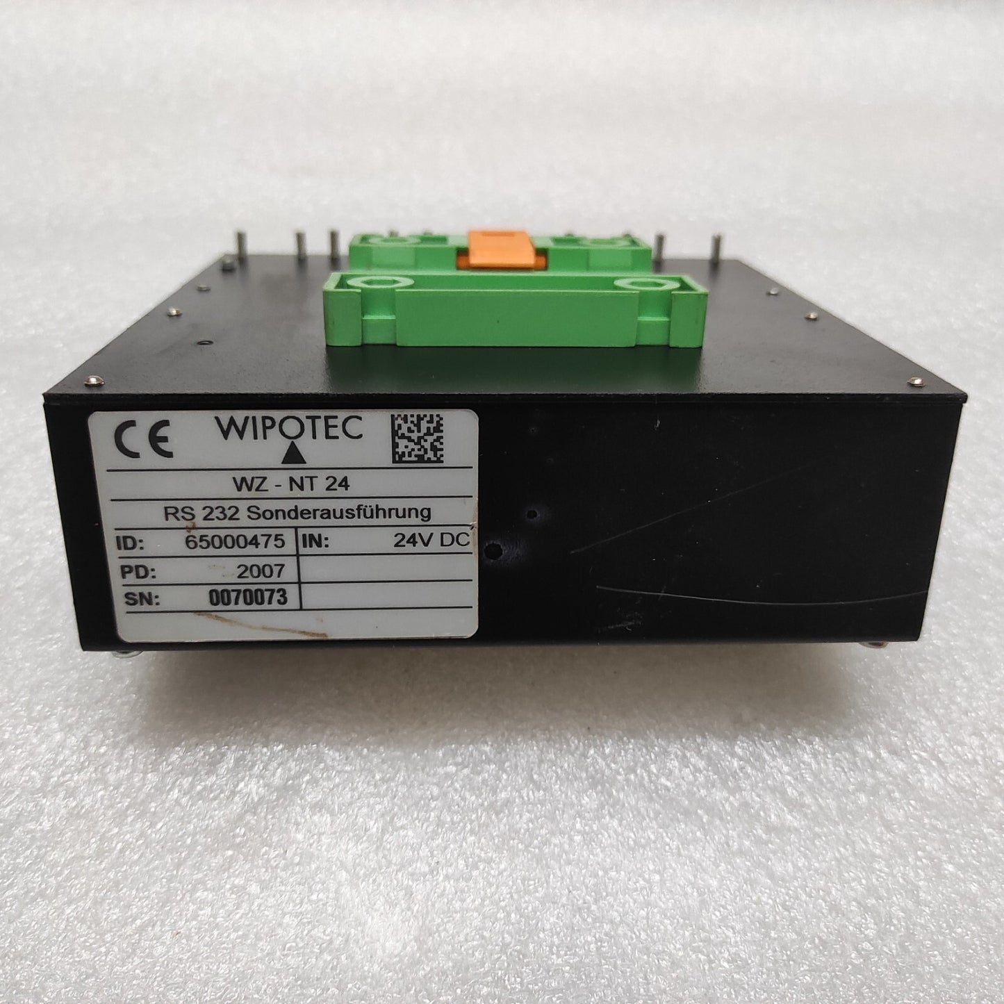 WIPOTEC WZ-NT 24 POWER SUPPLY UNIT FOR WEIGH CELL 65000475 24VDC