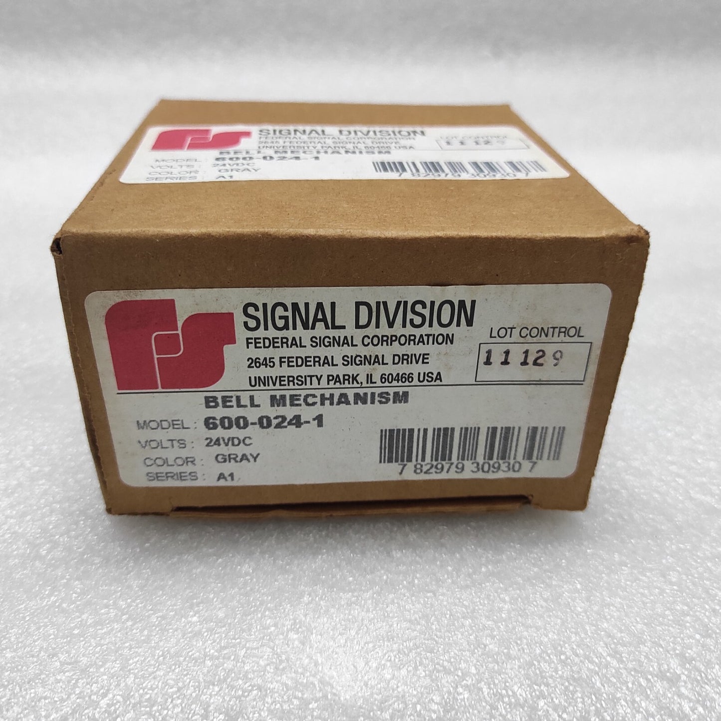 FEDERAL SIGNAL DIVISION 600-024-1 BELL MECHANISM 24VDC