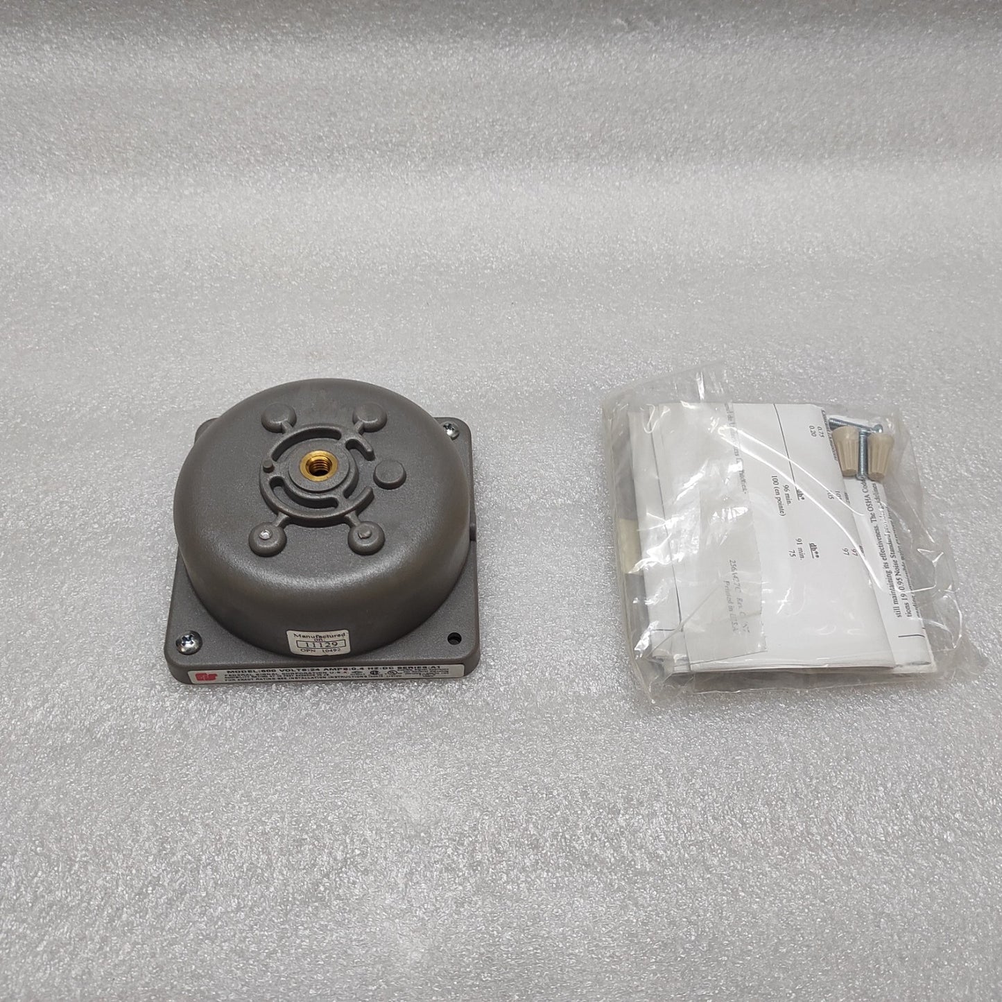 FEDERAL SIGNAL DIVISION 600-024-1 BELL MECHANISM 24VDC