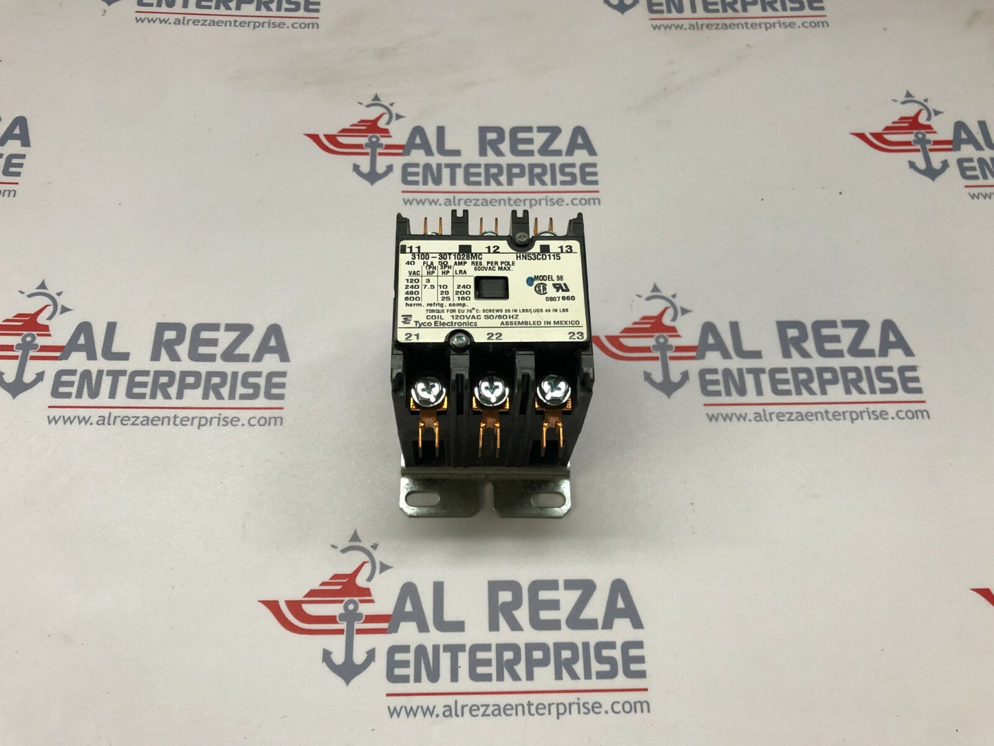 TYCO ELECTRONICS HN53CD115 MAGNETIC CONTACTOR 3100-30T1028MC COIL VOLTAGE 120VAC