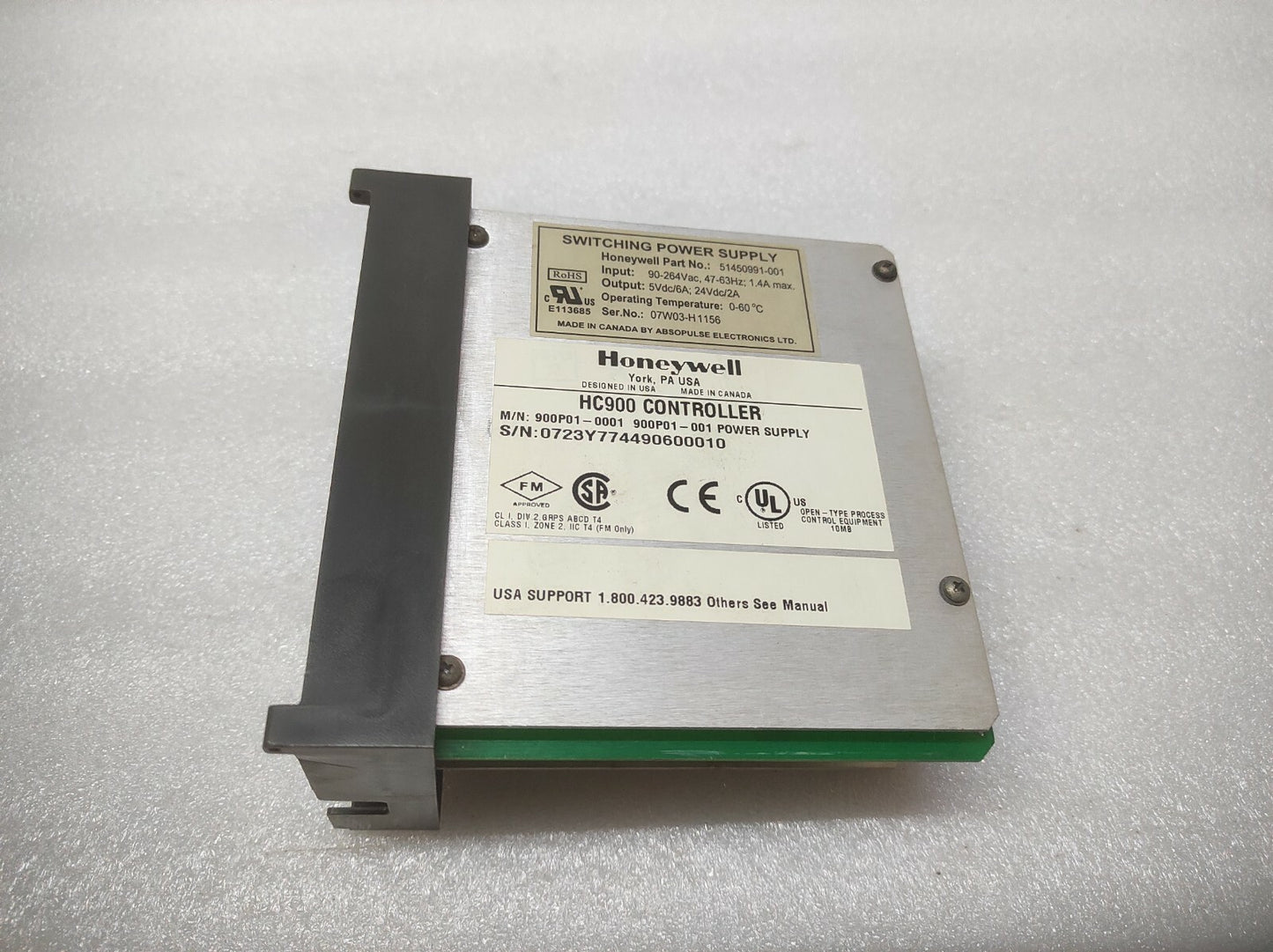 HONEYWELL 900P01-0001 HC900 CONTROLLER 900P01-001 POWER SUPPLY