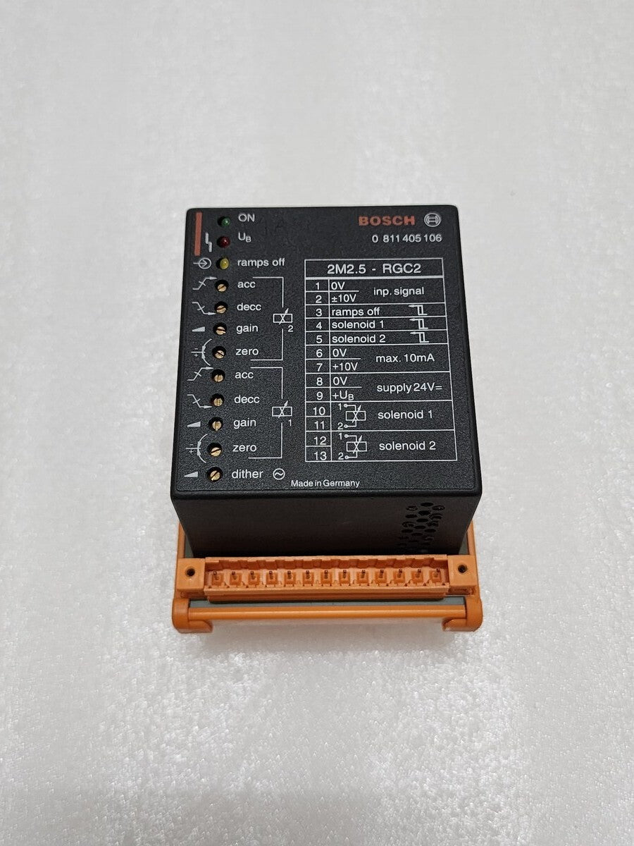BOSCH 0811405106 VALVE AMPLIFIER 2M2.5-RGC2