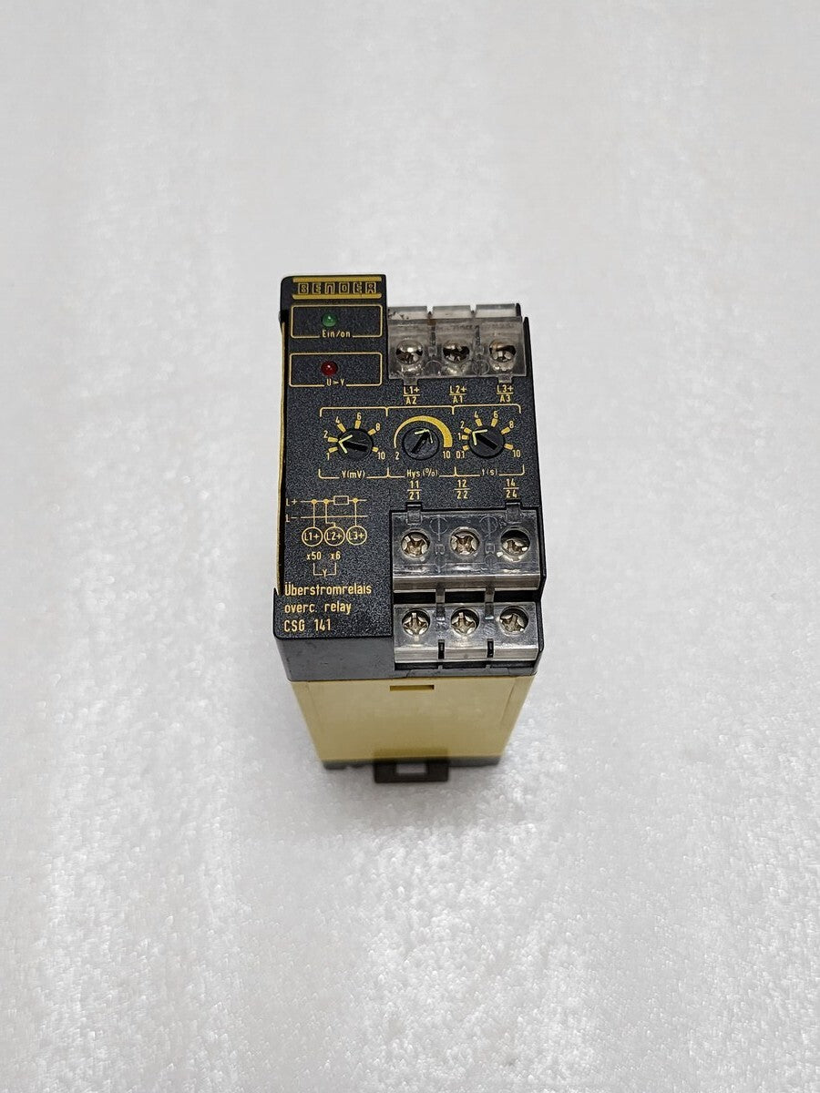 BENDER CSG 141 OVERLOAD RELAY 943607 85-275V AC