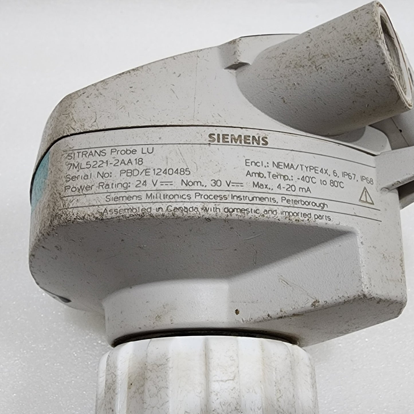 SIEMENS SITRANS PROBE LU 7ML5221-2AA18 LEVEL TRANSMITTER 24VDC