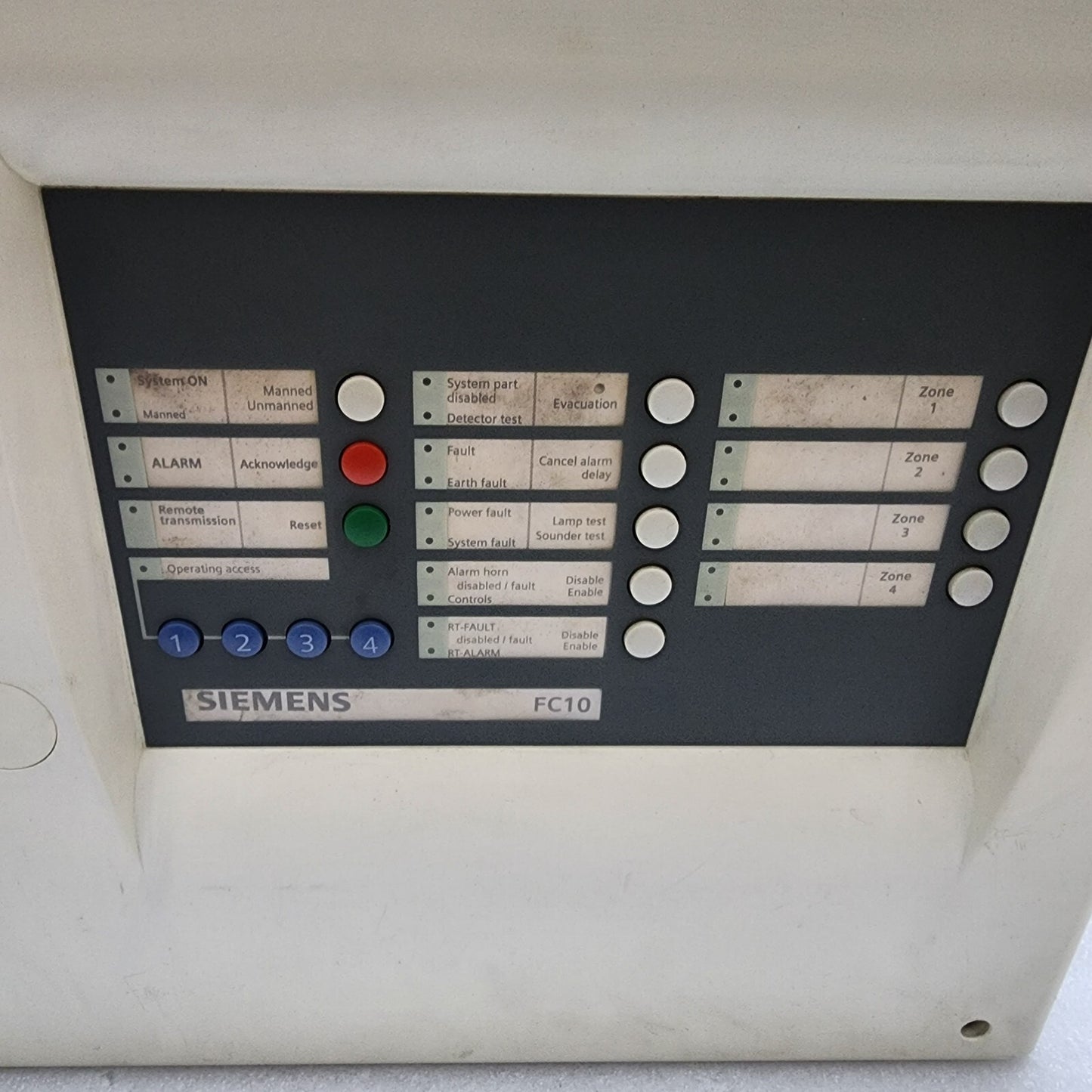 SIEMENS FC10 FIRE DETECTION CONTROL UNIT FC1004-A