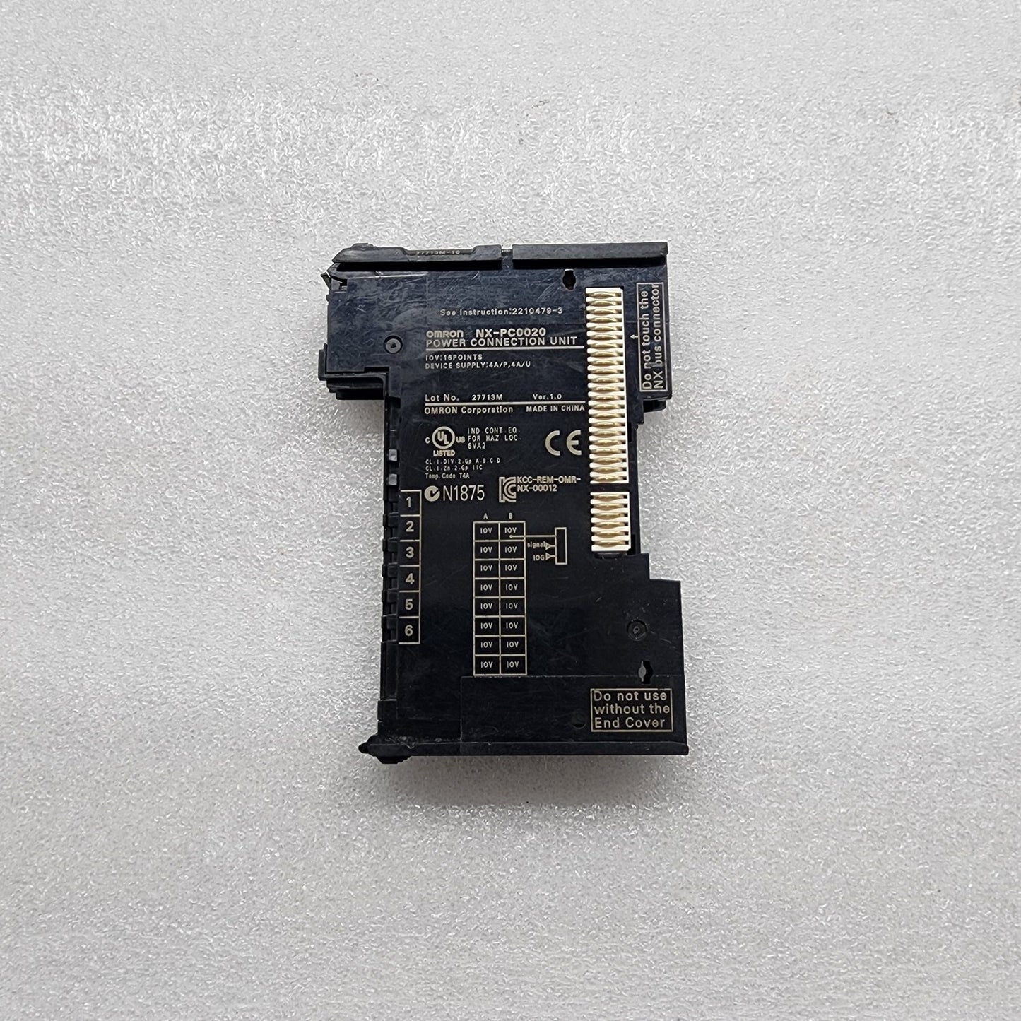 OMRON NX-PC0020 POWER CONNECTION UNIT