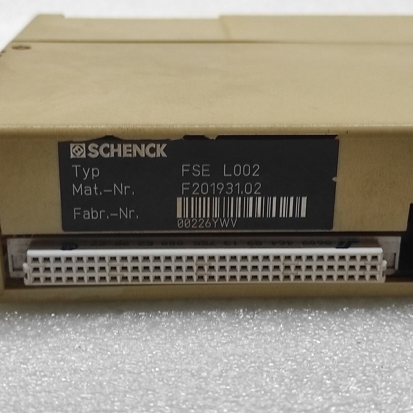 SCHENCK FSE L002 PLC CARDF201931.02