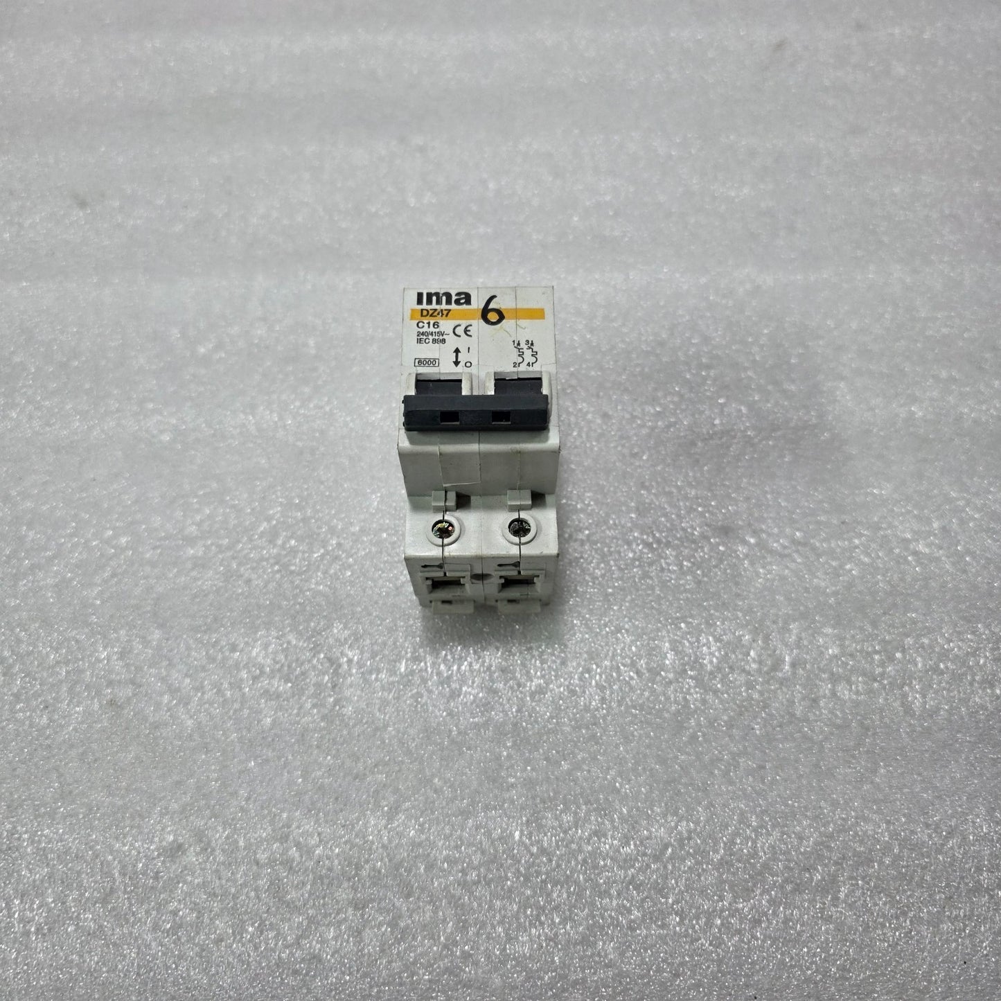 IMA DZ47 C16 2 POLE MCB 16A 240/415V 6KA MINIATURE CIRCUIT BREAKER