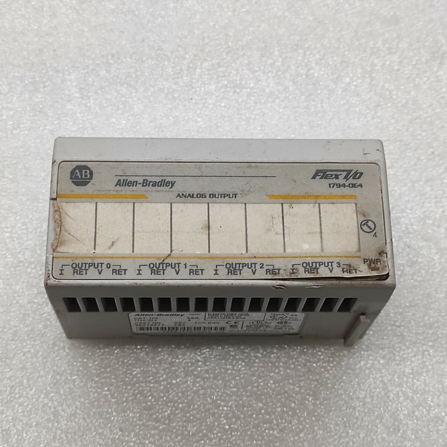 ALLEN BRADLEY CAT 1794-OE4 SERIES B 96219477