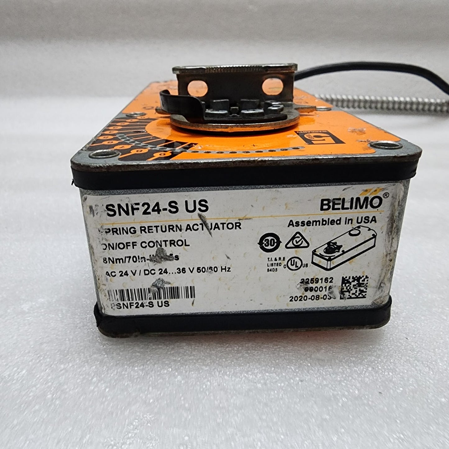 BELIMO FSNF24-S US FIRE & SMOKE SPRING RETURN ACTUATOR 24VAC/24-36VDC